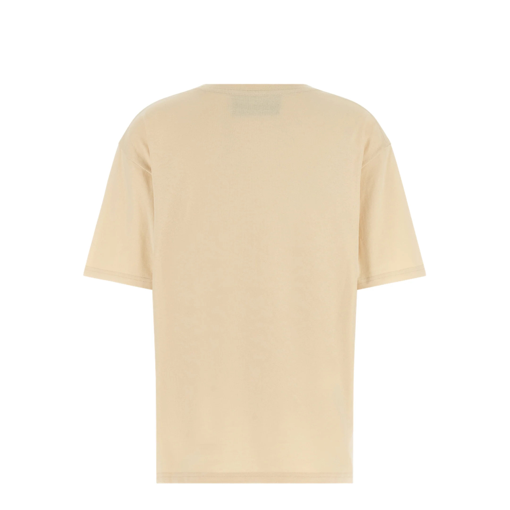 Embroidered Cotton Jersey T-Shirt - Beige - Image 2