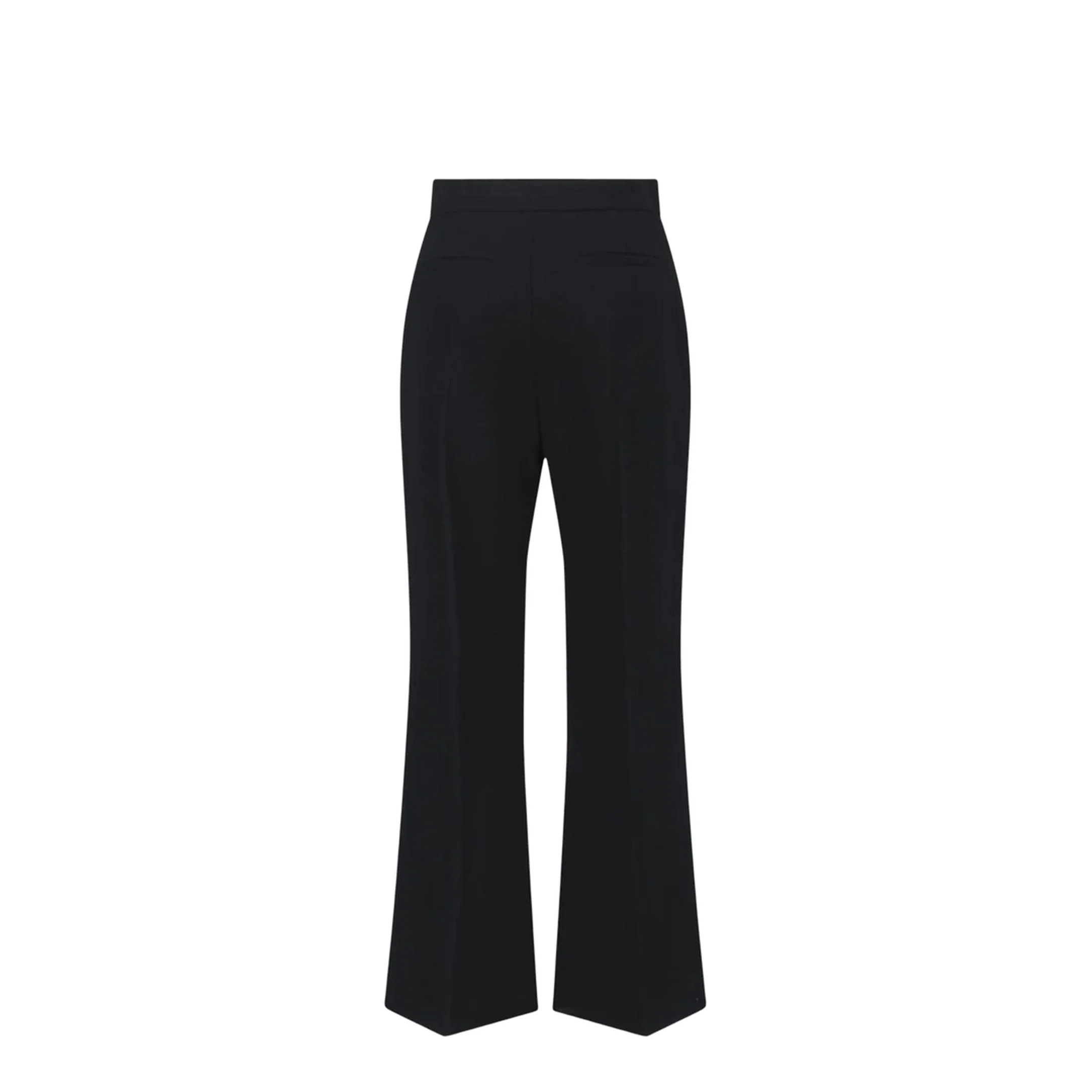 Fleece Wool Flared Pants Black - Image 2