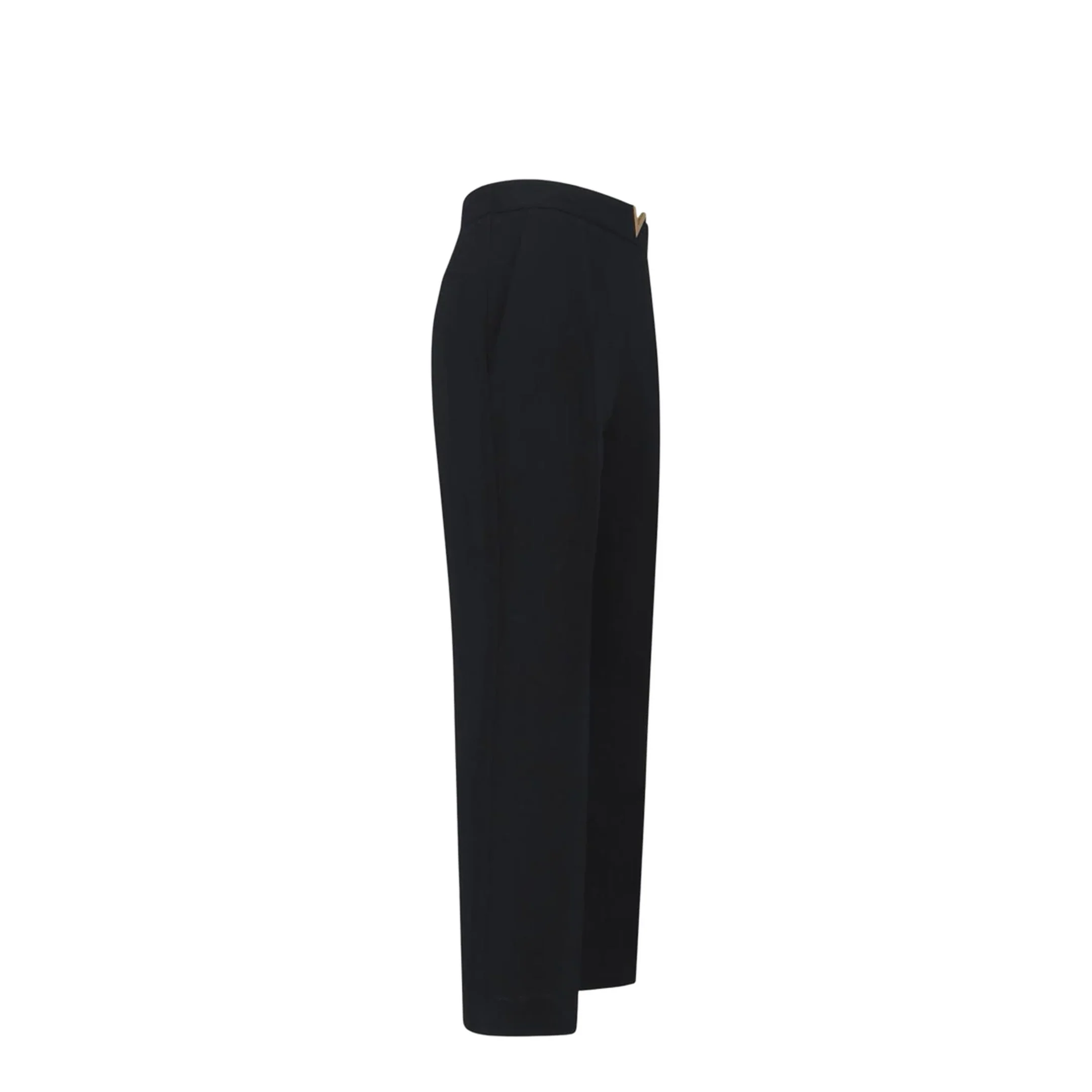 Fleece Wool Flared Pants Black - Image 3