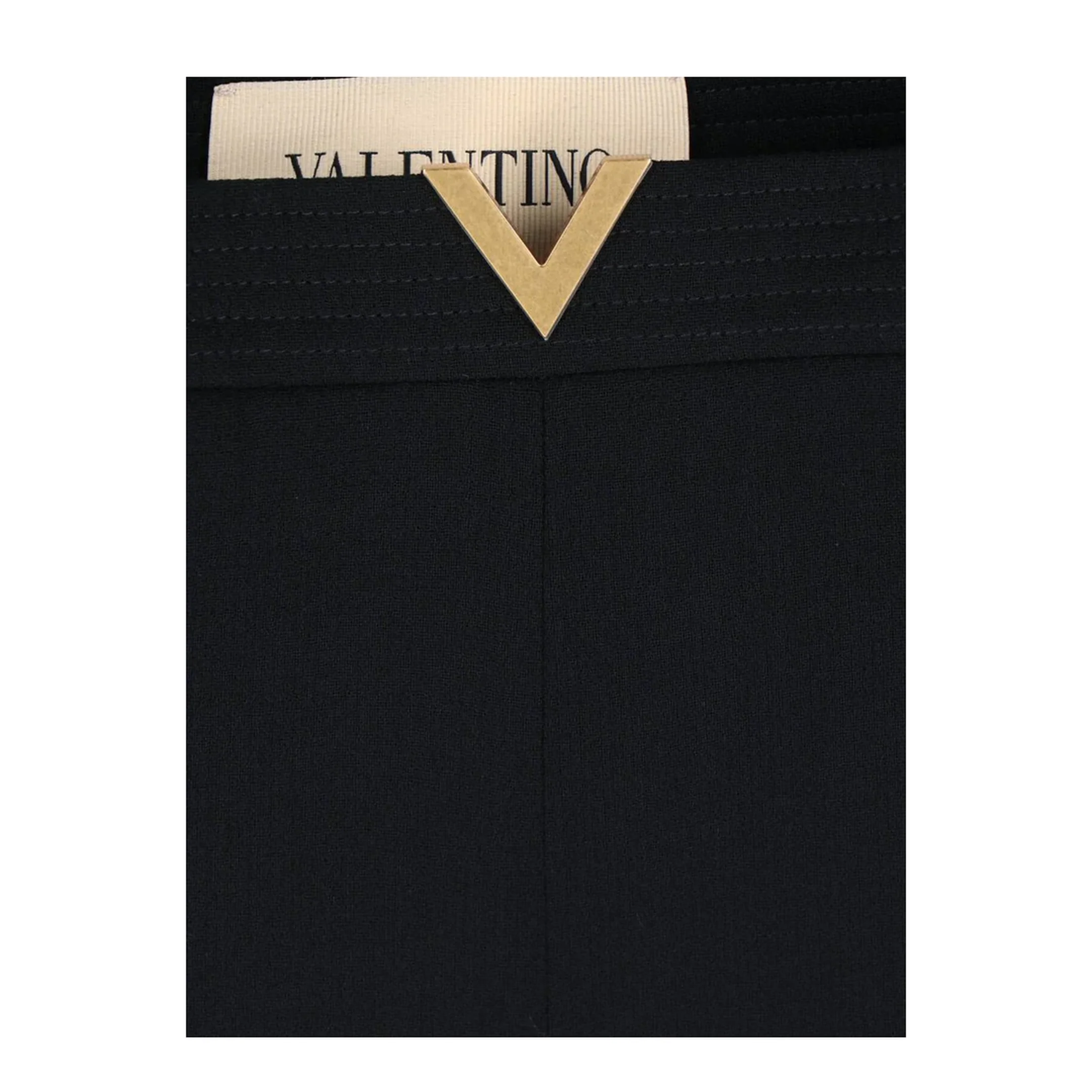 Fleece Wool Flared Pants Black - Image 5