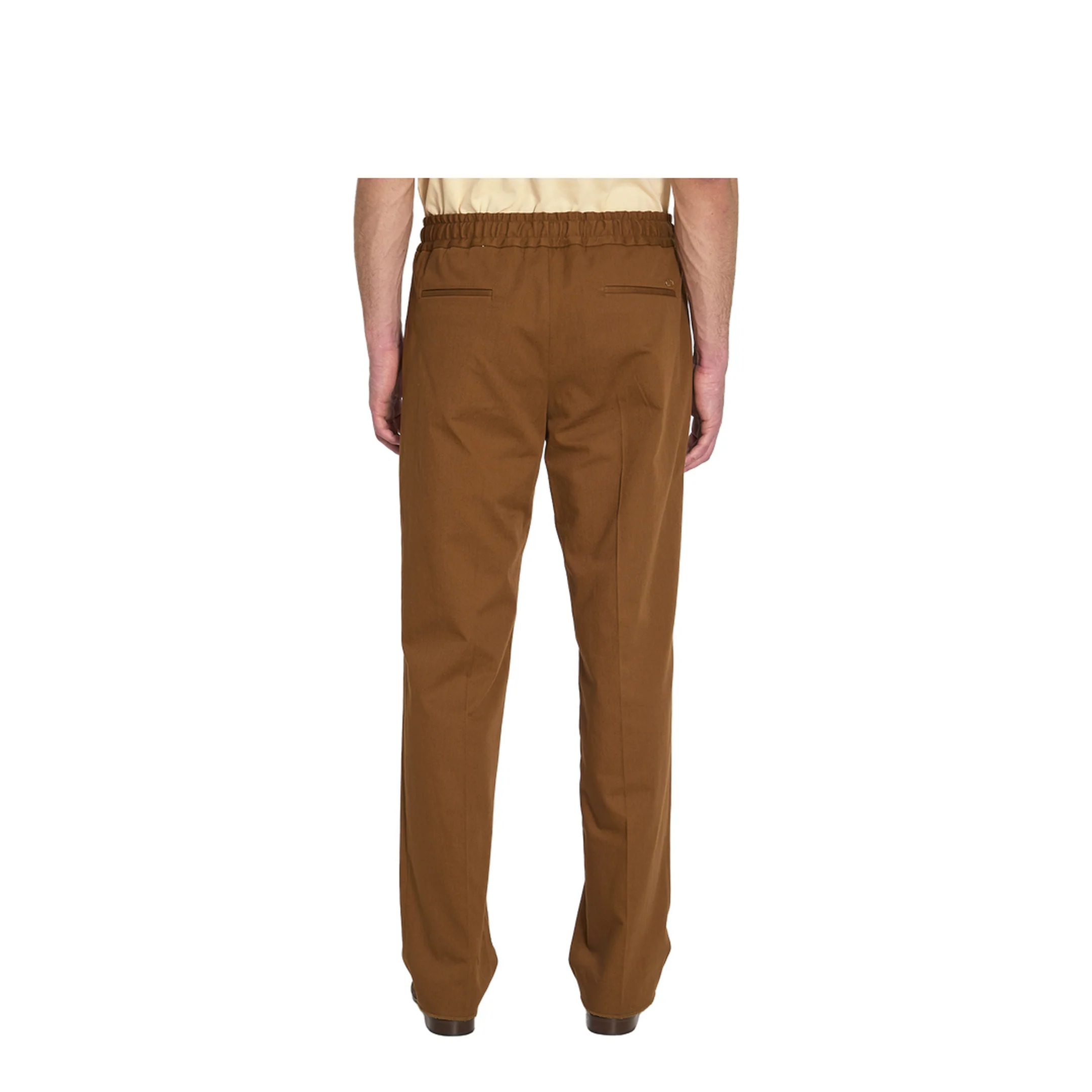 Men's Drawstring Pants Brown - Image 4