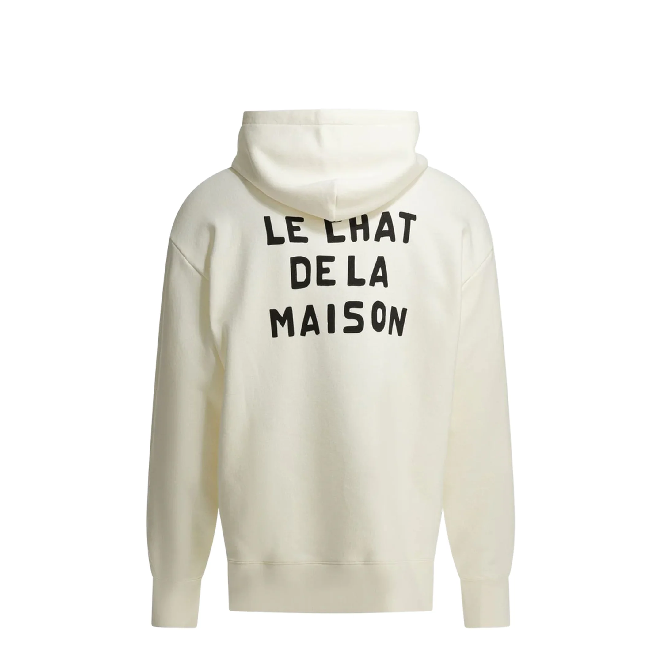 Printed Cotton Hoodie - Ivory - Image 2