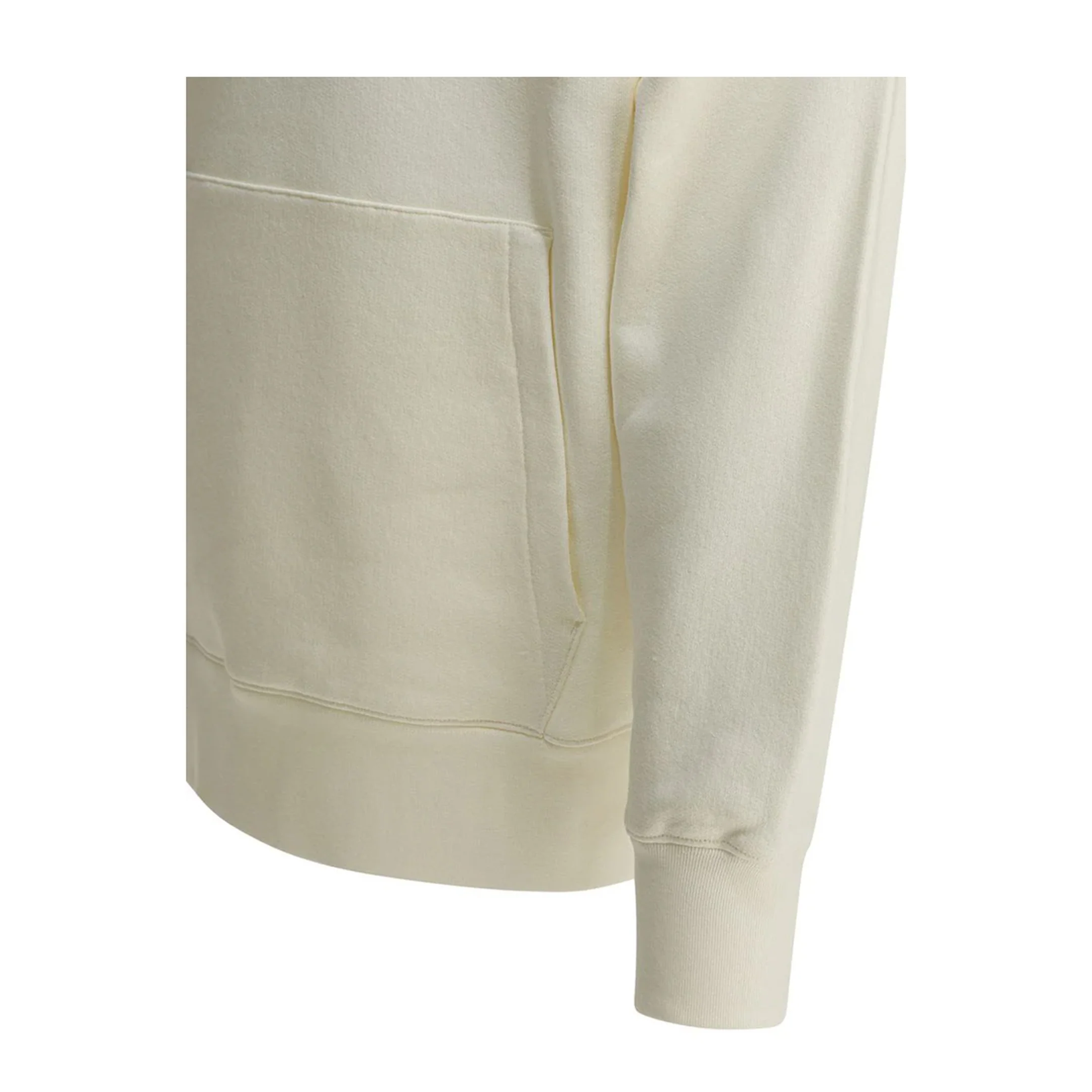 Printed Cotton Hoodie - Ivory - Image 4