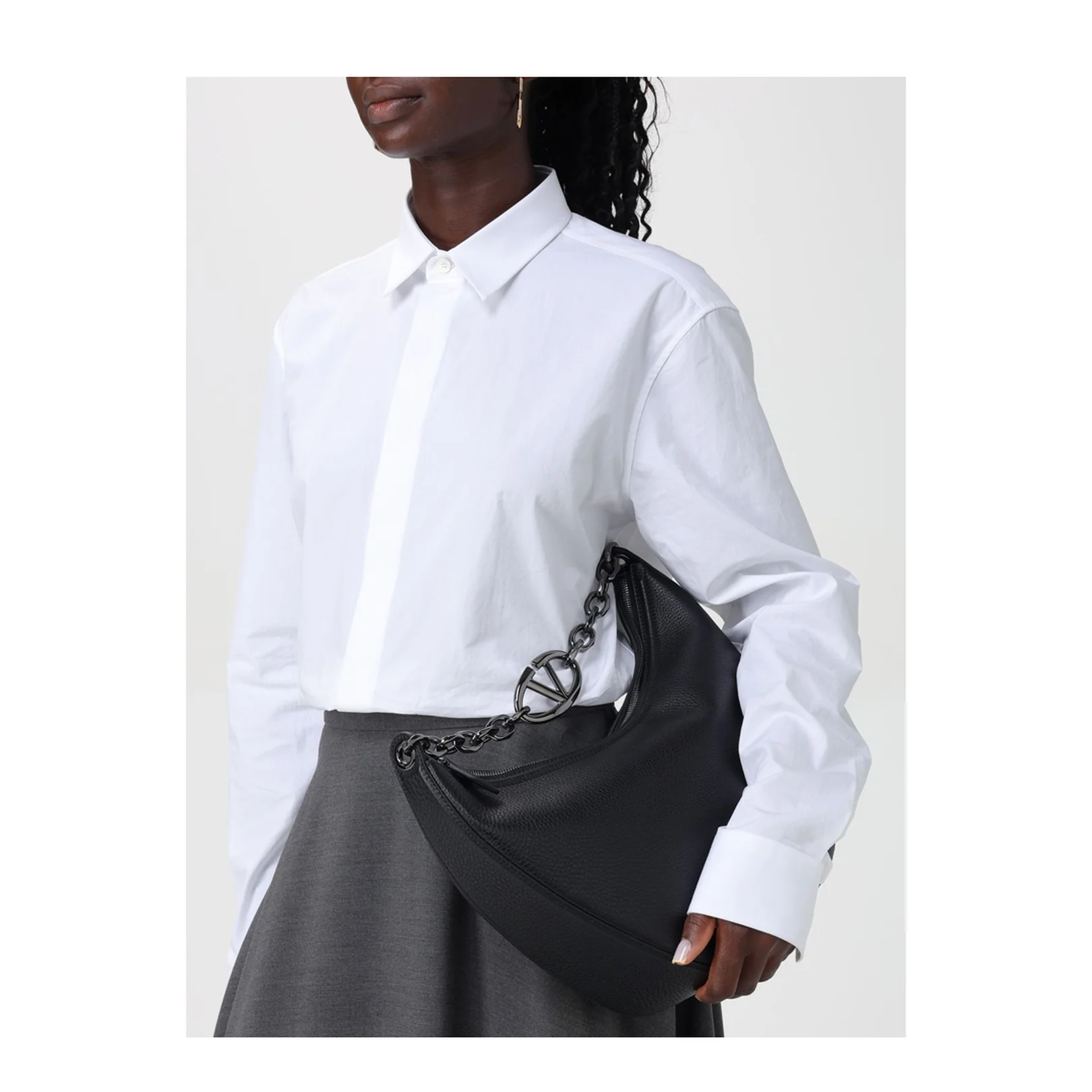 VLogo Moon Medium Hobo Bag - Image 2