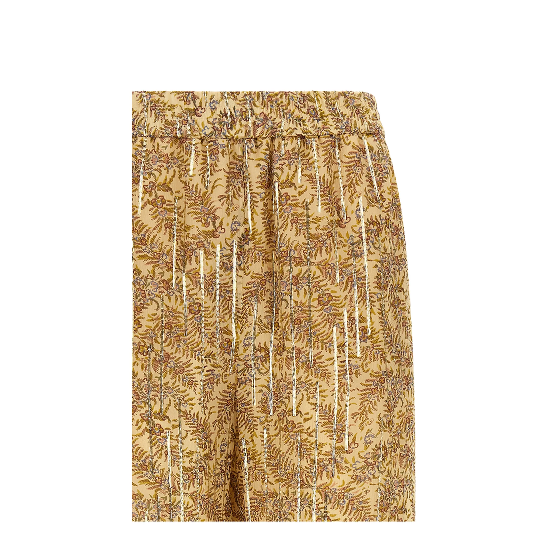 Multicolor Paisley Motif Wide Leg Pants - Image 3