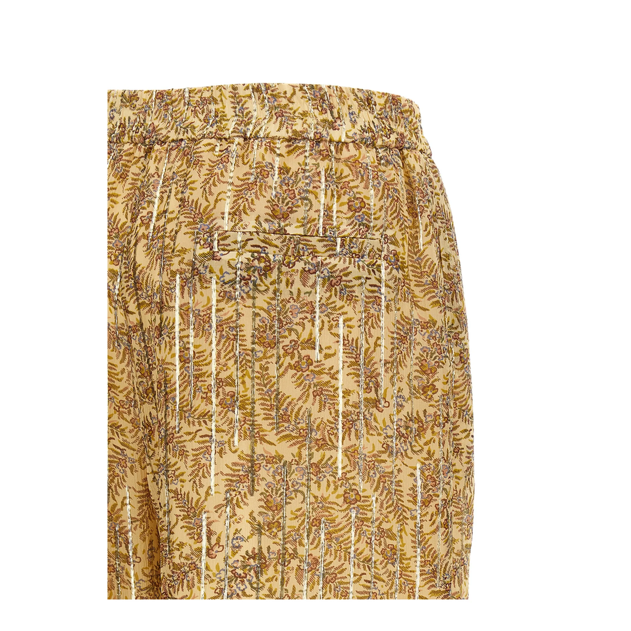 Multicolor Paisley Motif Wide Leg Pants - Image 4