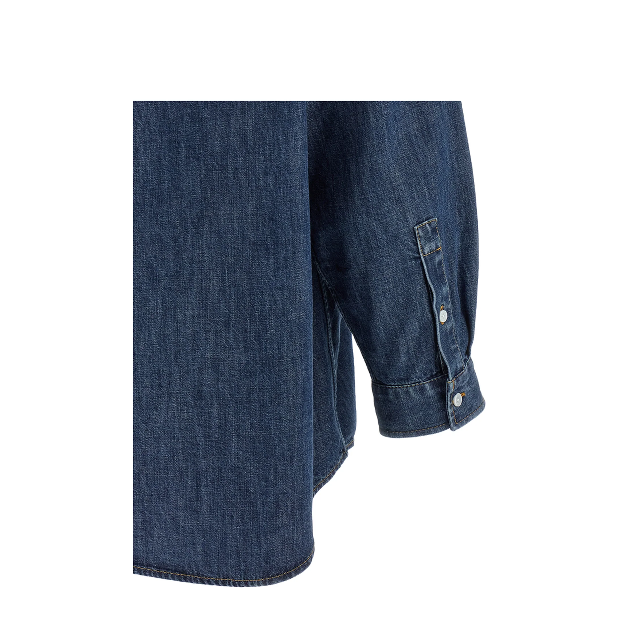 Logo Patch Denim Shirt - Blue - Image 4