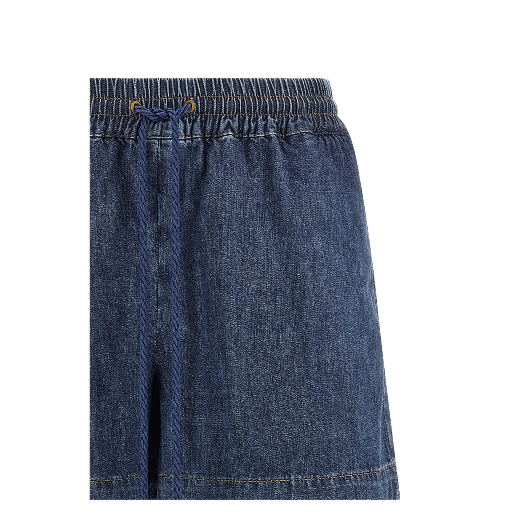 VLogo Denim Shorts Blue - Image 3
