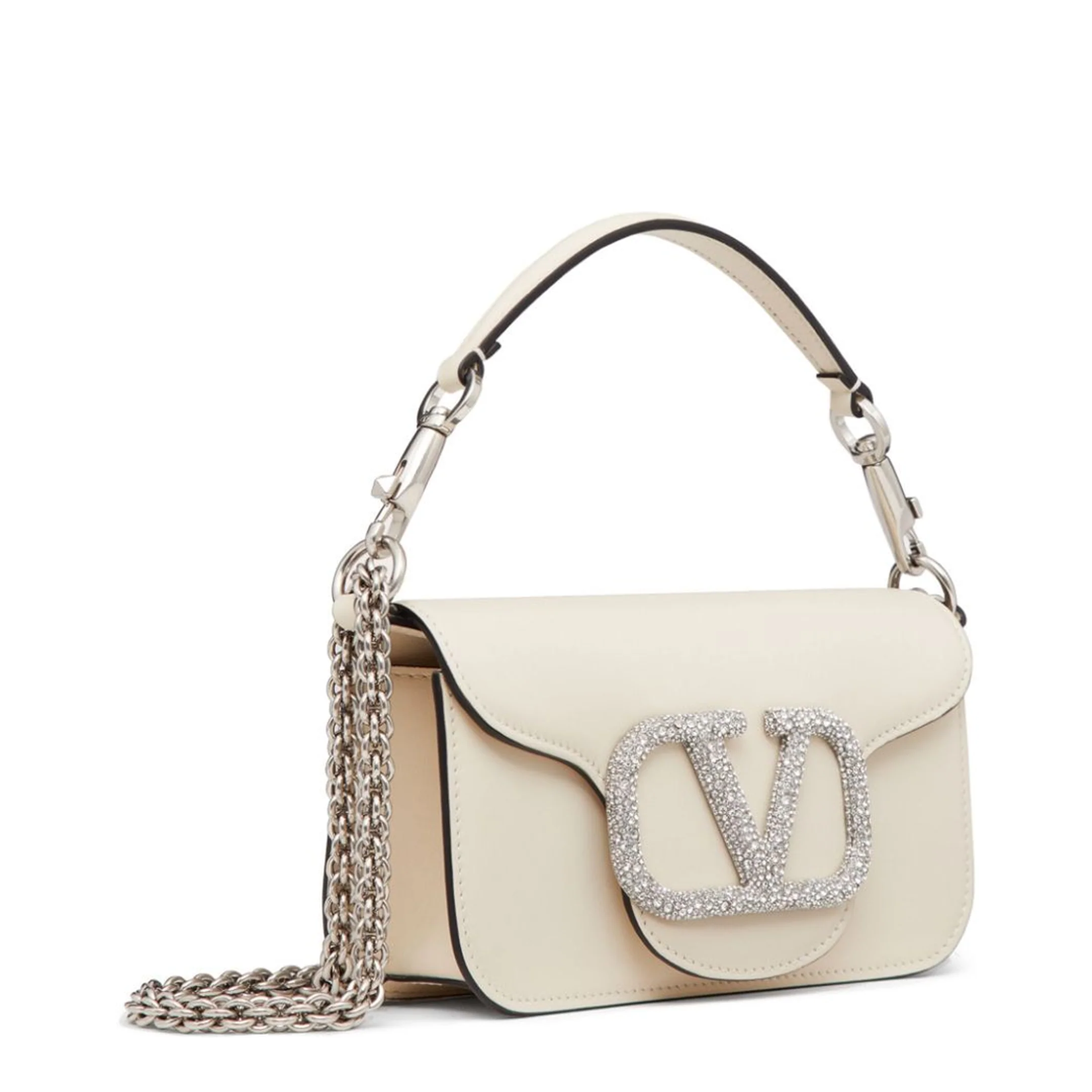 V-Logo Ivory Handbag - Image 5
