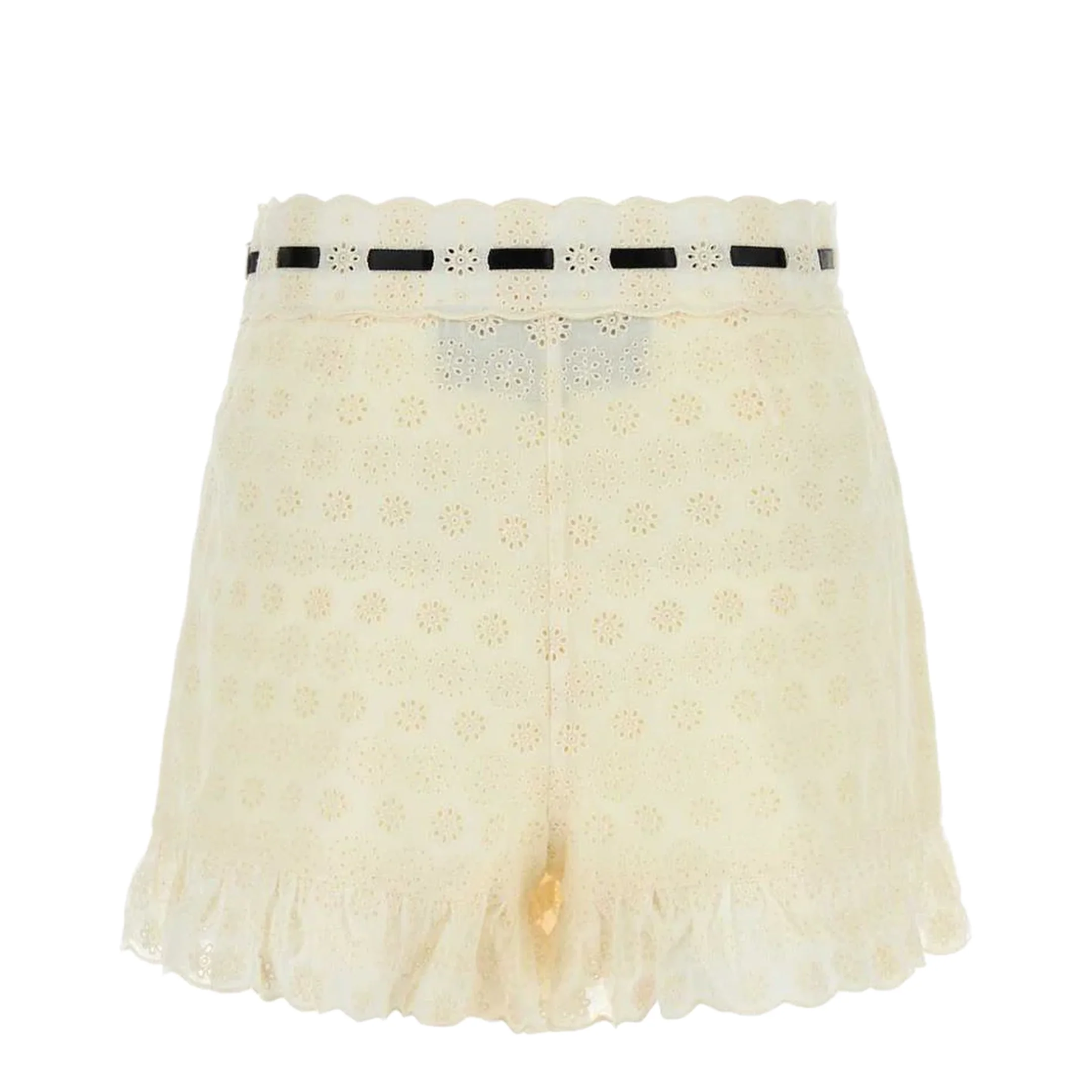 Ivory Lace Shorts - Image 2