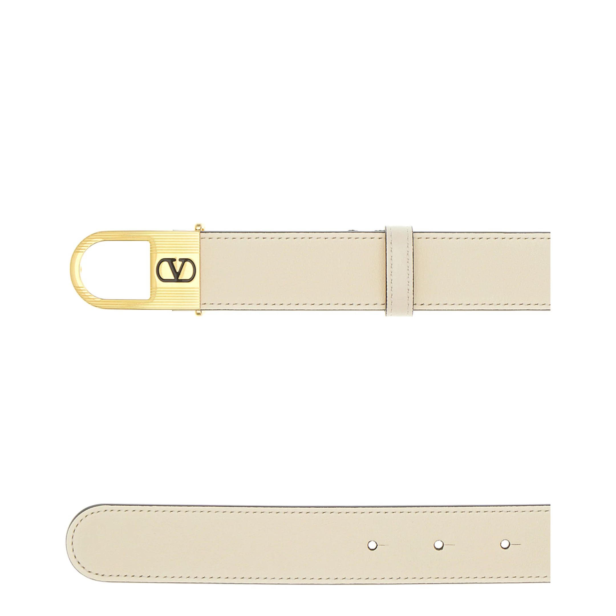 Ivory Leather Belt - Image 2