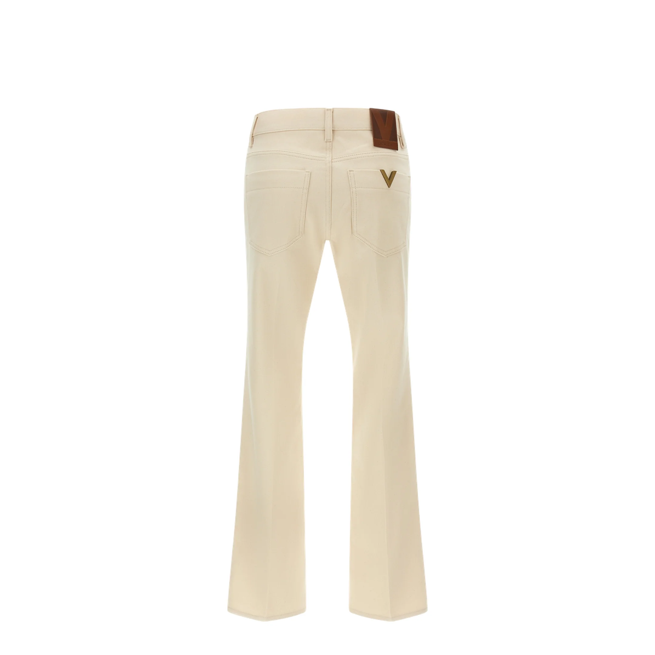 VGold Denim Flared Jeans - Beige - Image 2
