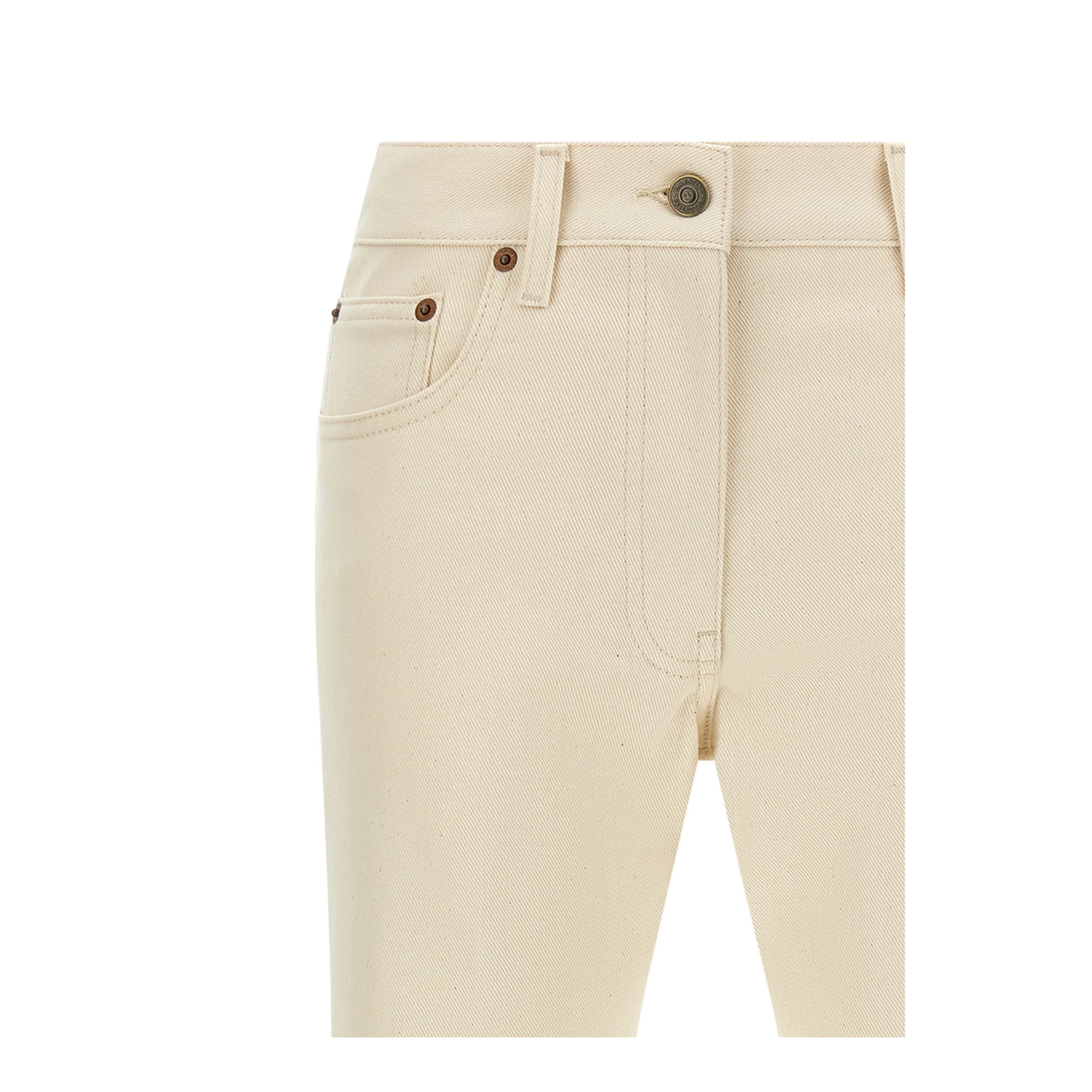 VGold Denim Flared Jeans - Beige - Image 3