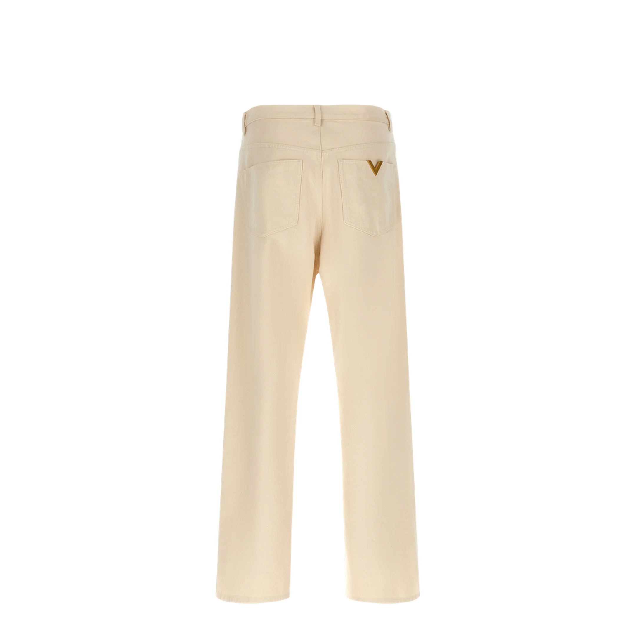 VGold Straight Leg Jeans - Beige - Image 2