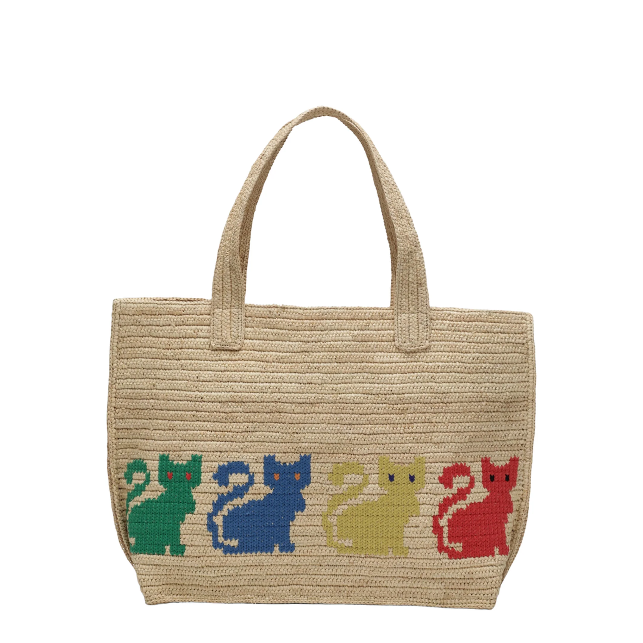 Large Raffiachat Tote Bag - Natural - Image 2
