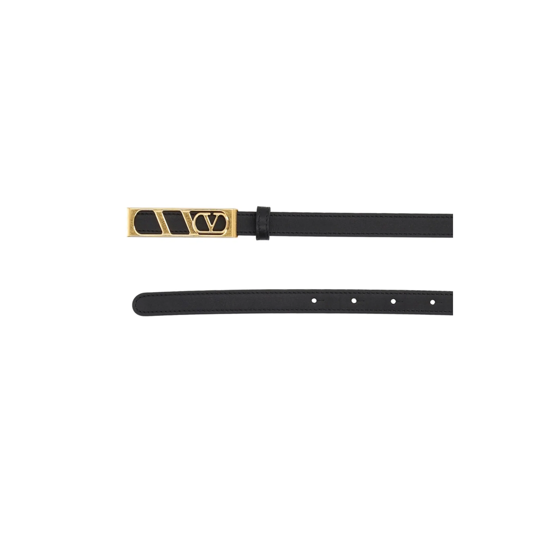 Leather Belt In Black - Image 2