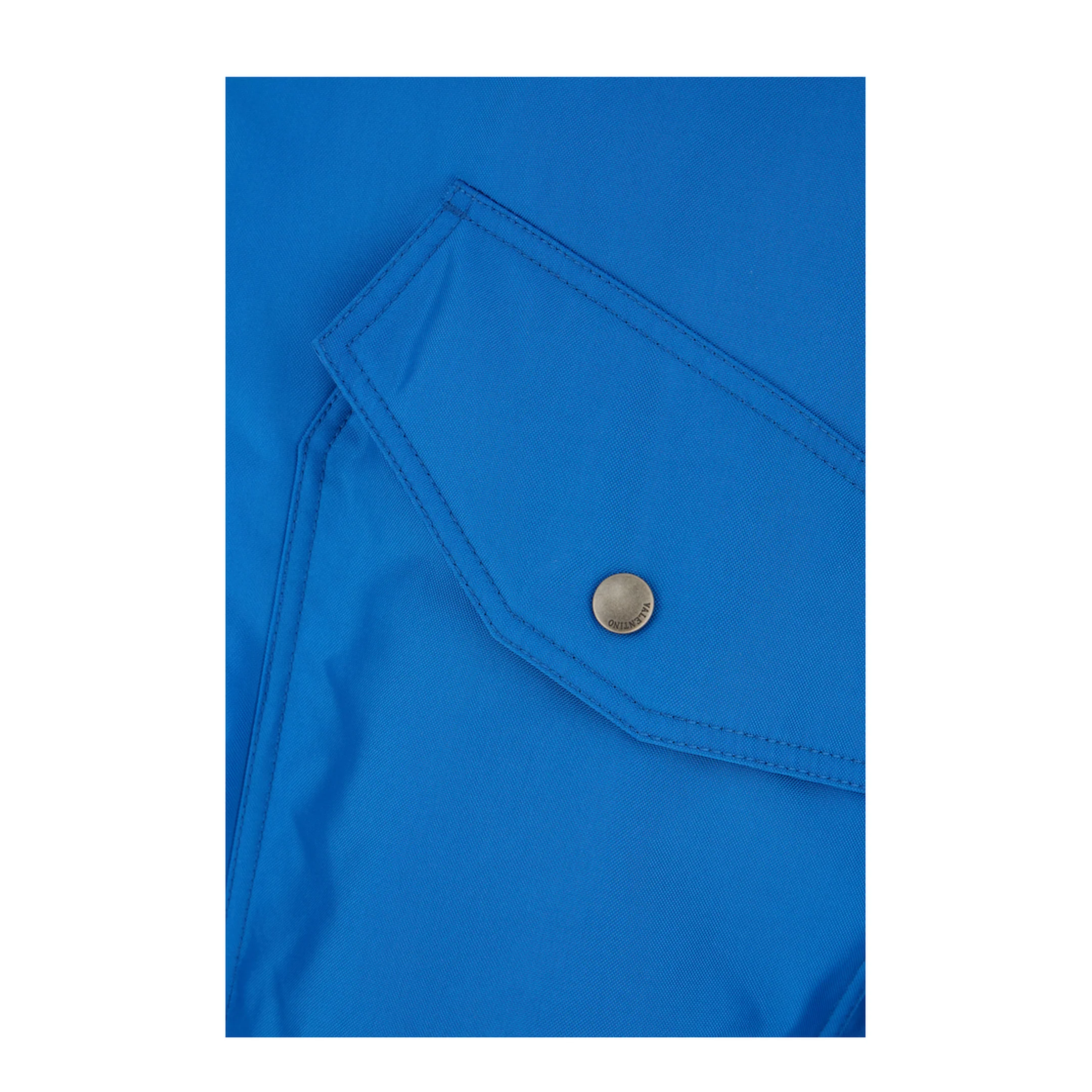 Light Blue Nylon Padded Bomber Jacket - Image 3