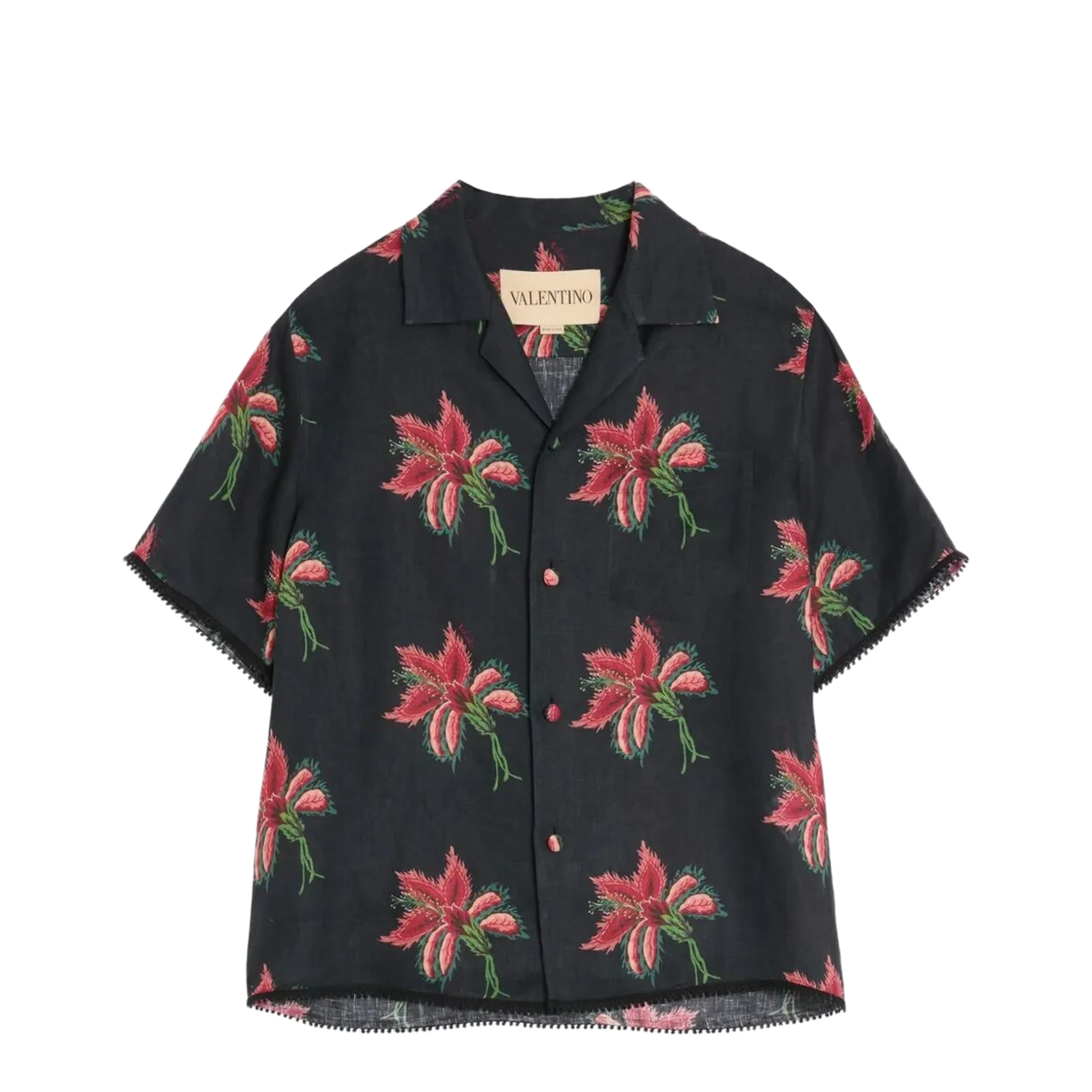 Pattern Lined Shirt - Black - Image 2
