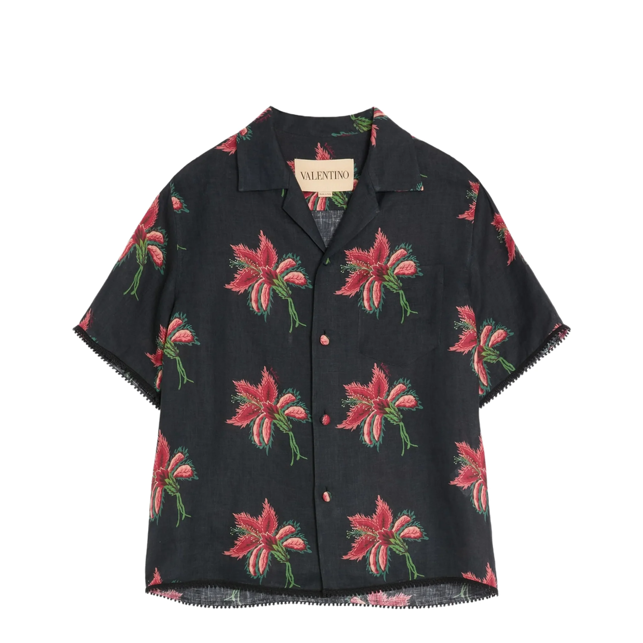 Pattern Lined Shirt - Black - Image 3