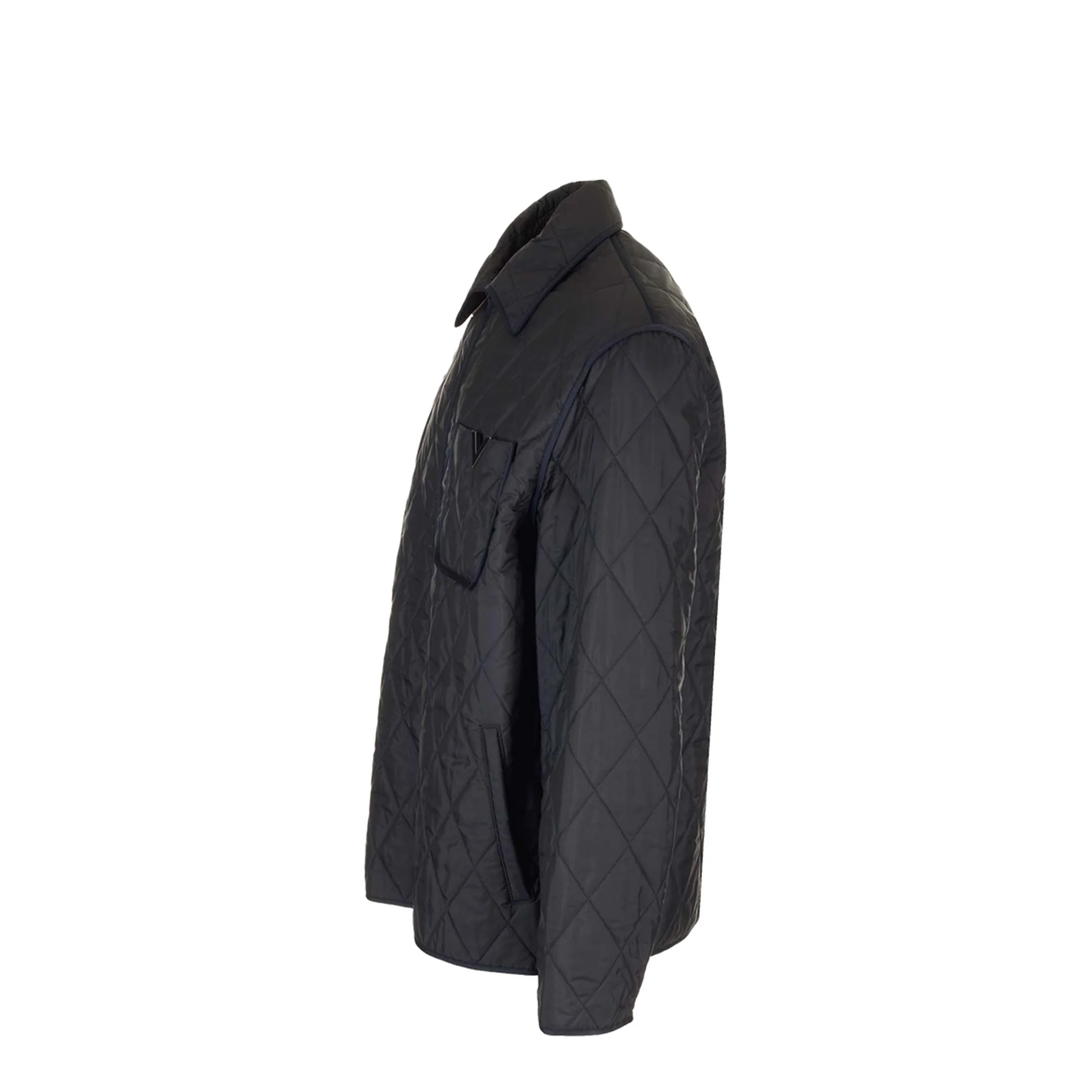 Metallic V Quilted Shirt Jacket - Image 3