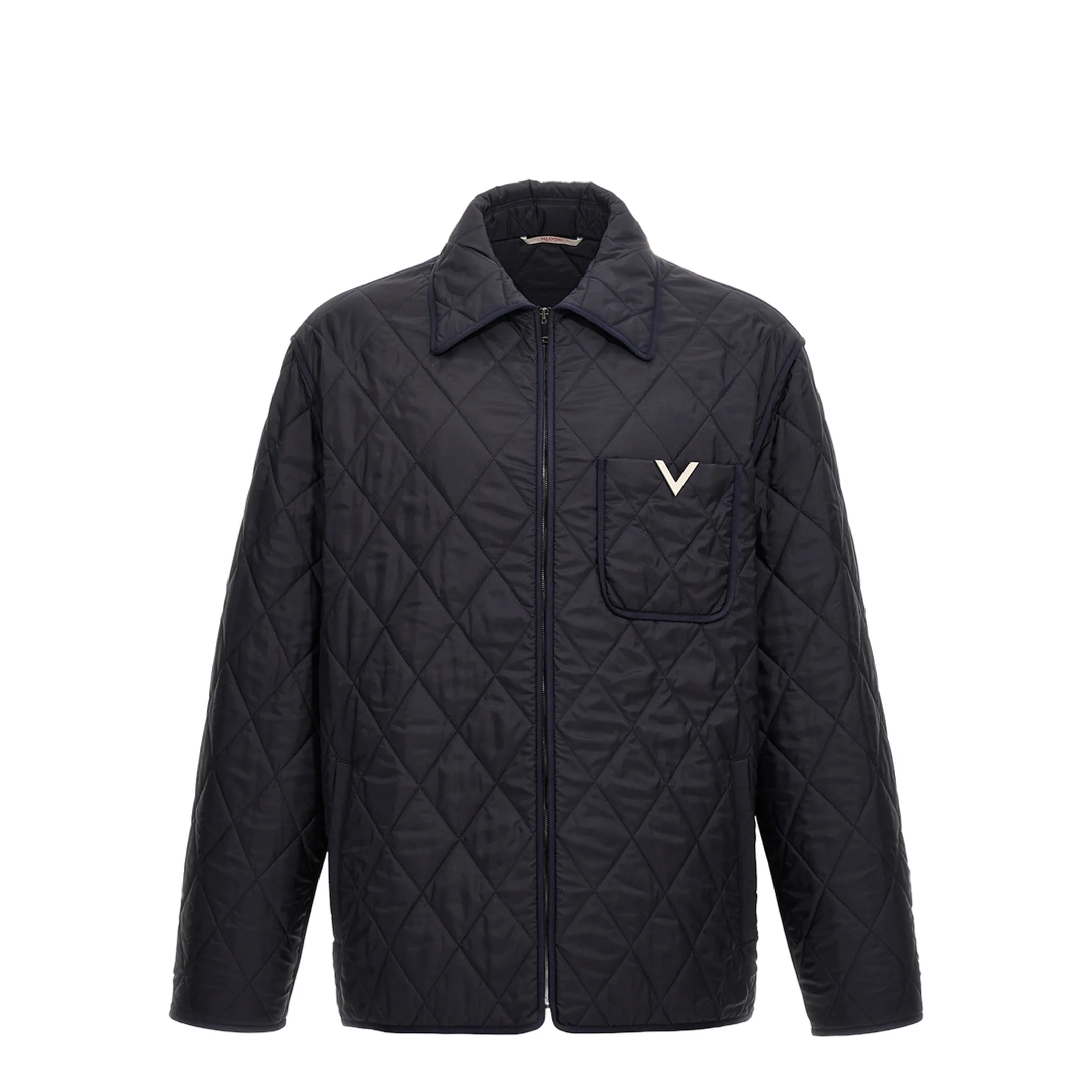 Metallic V Quilted Shirt Jacket - Image 5