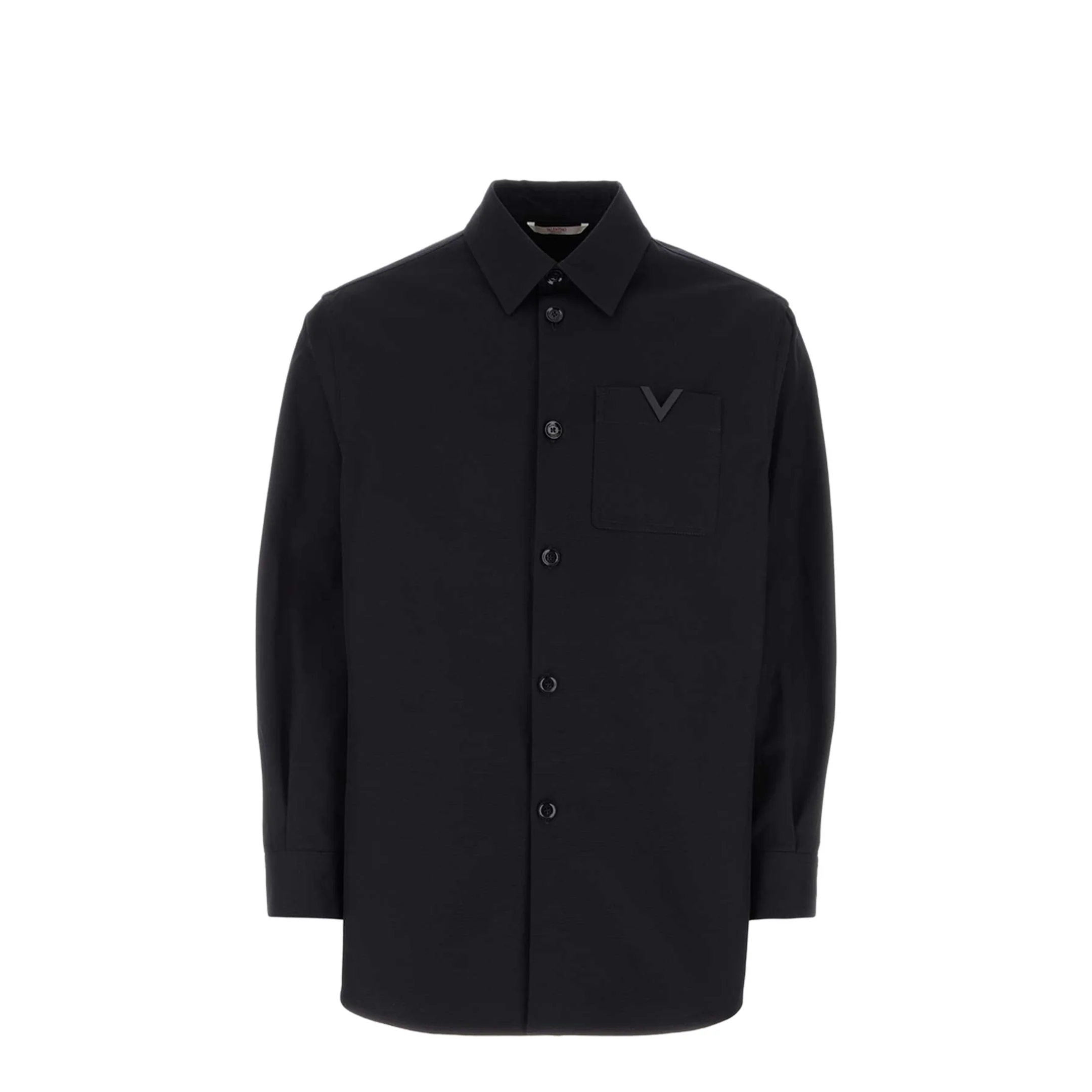 Midnight Blue Stretch Cotton Shirt - Image 4