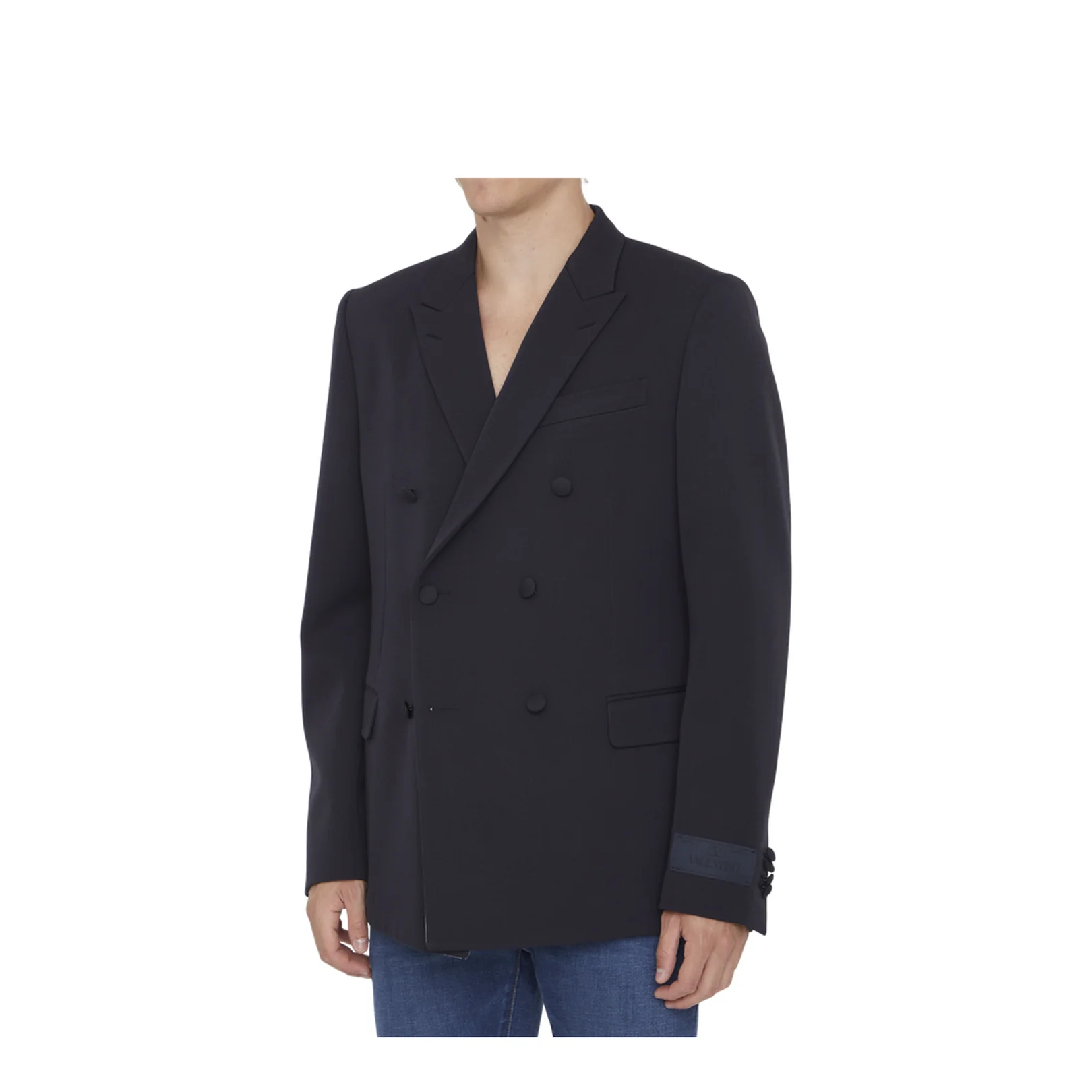 Midnight Blue Wool Blazer - Image 2