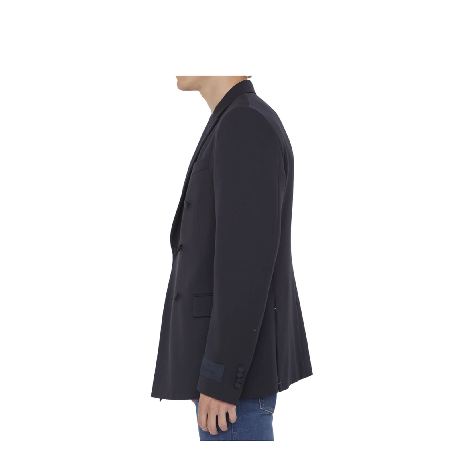 Midnight Blue Wool Blazer - Image 3