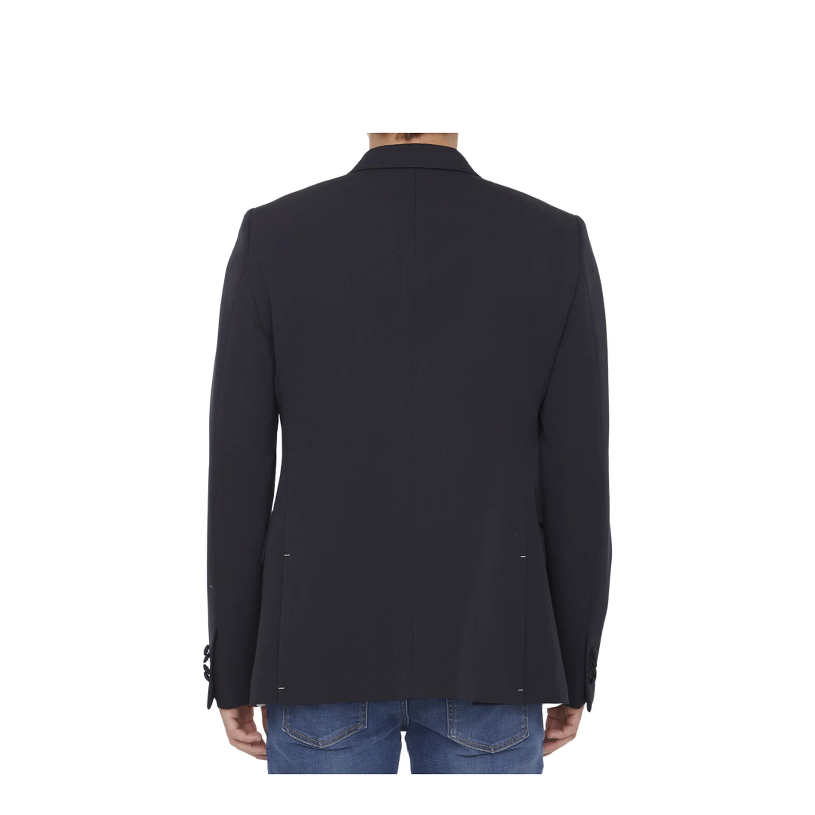 Midnight Blue Wool Blazer - Image 4