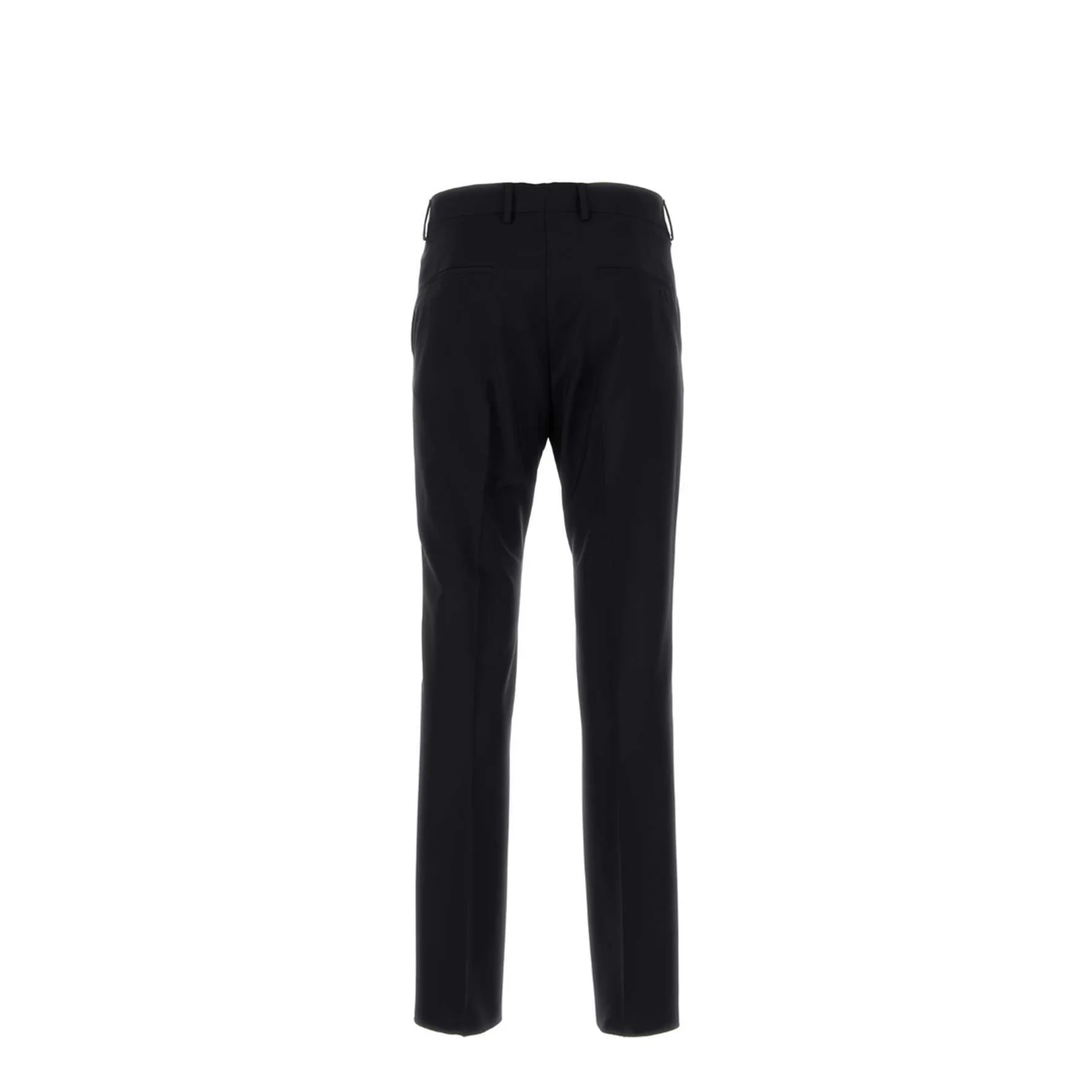 Midnight Blue Wool Blend Pants - Image 2