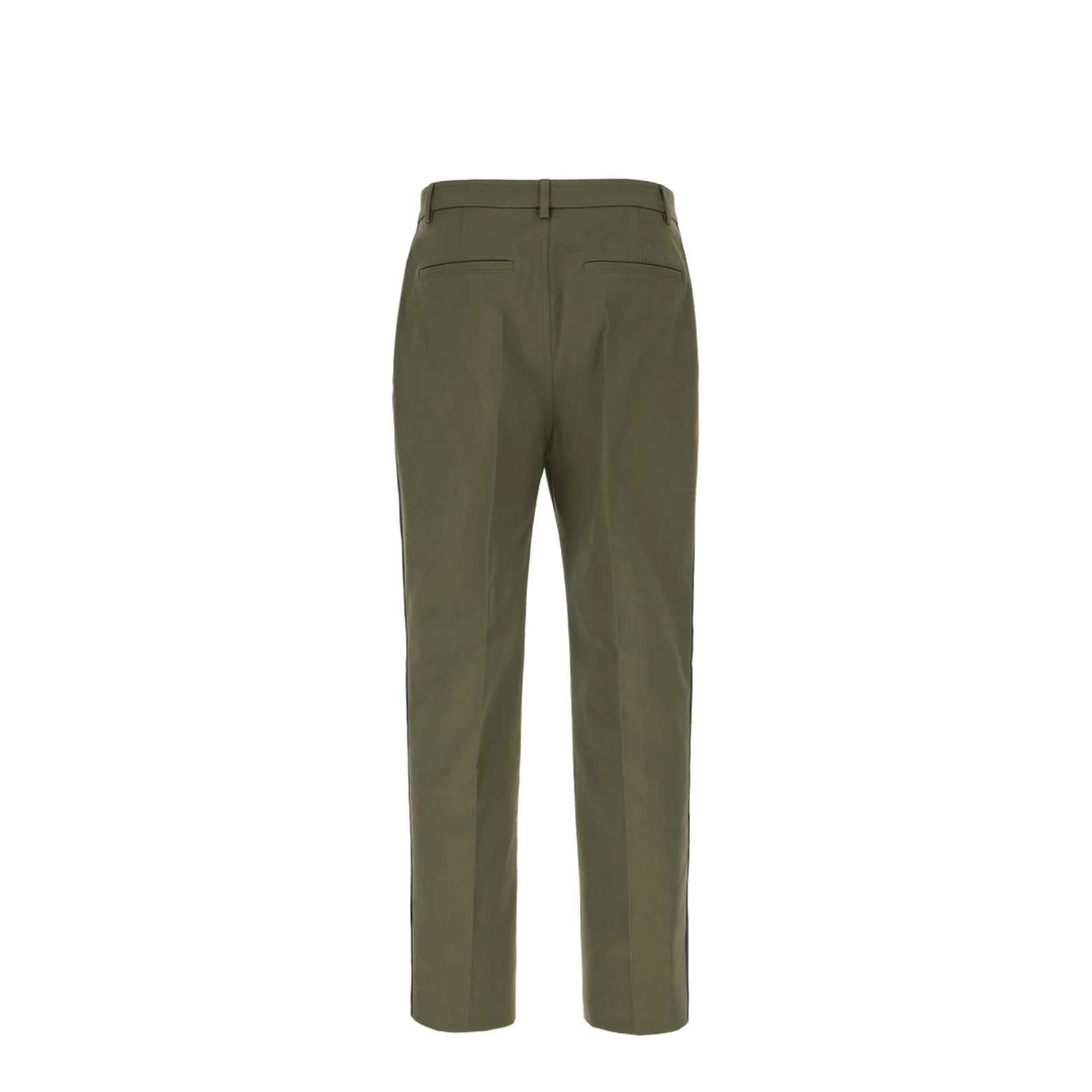 Military Green Stretch Cotton Pants - Image 2