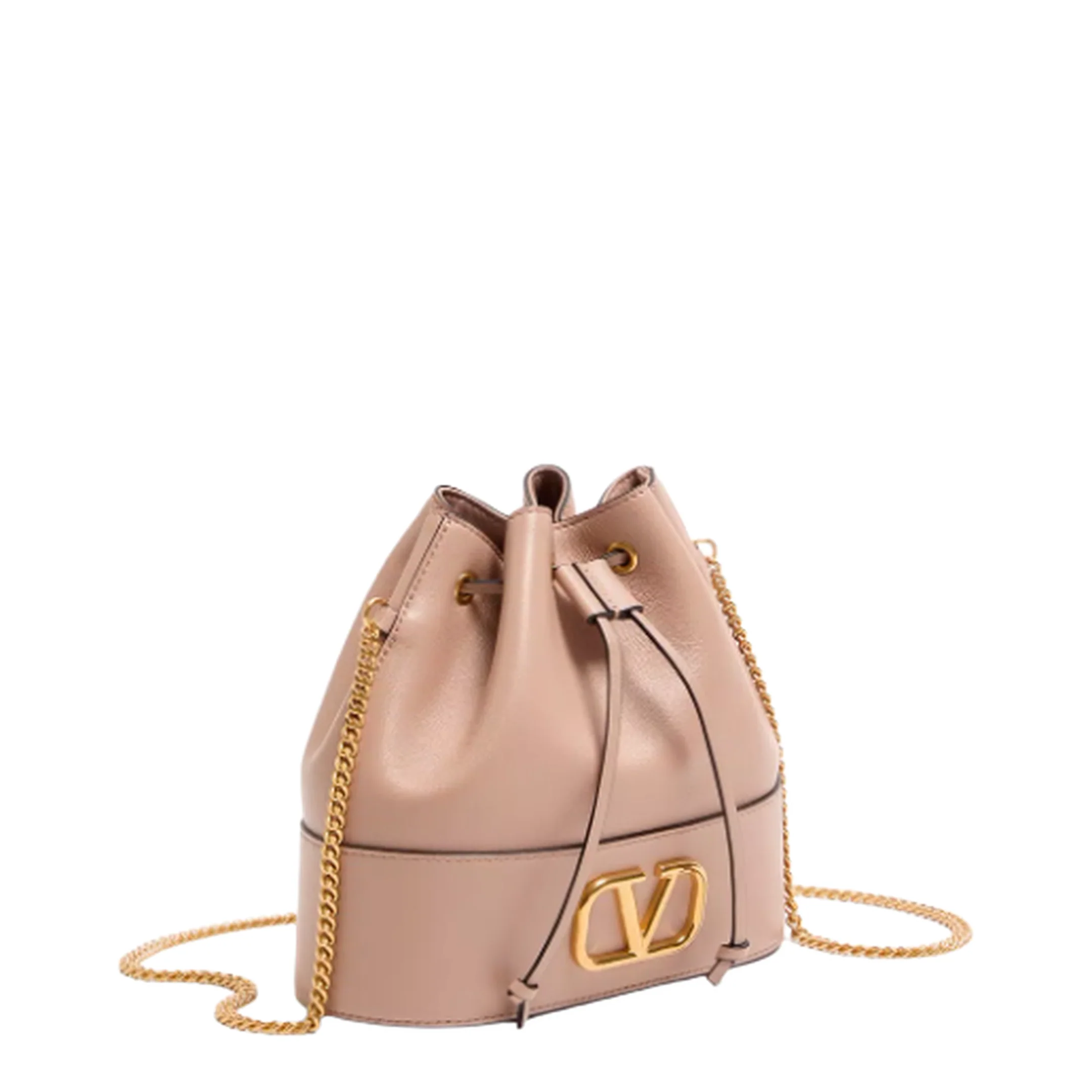 Mini Bucket Bag in Nappa with Vlogo Signature Chain - Image 5