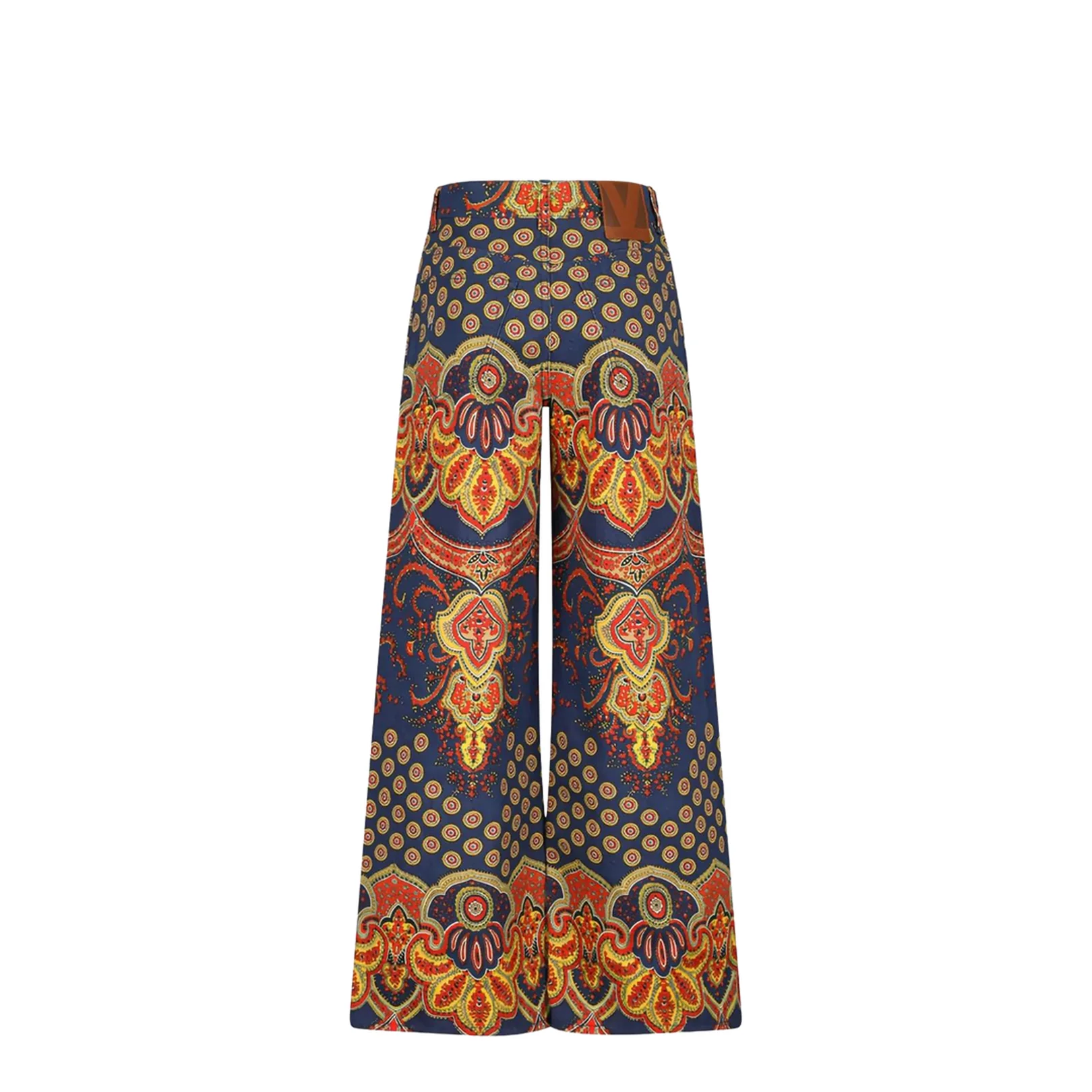Multicolor Cotton Denim Pants - Image 2