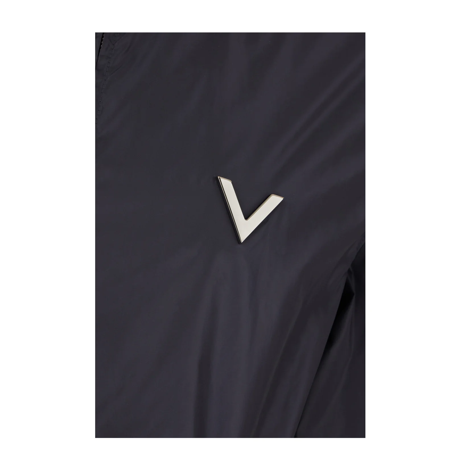 Navy Blue Nylon Windbreaker - Image 3