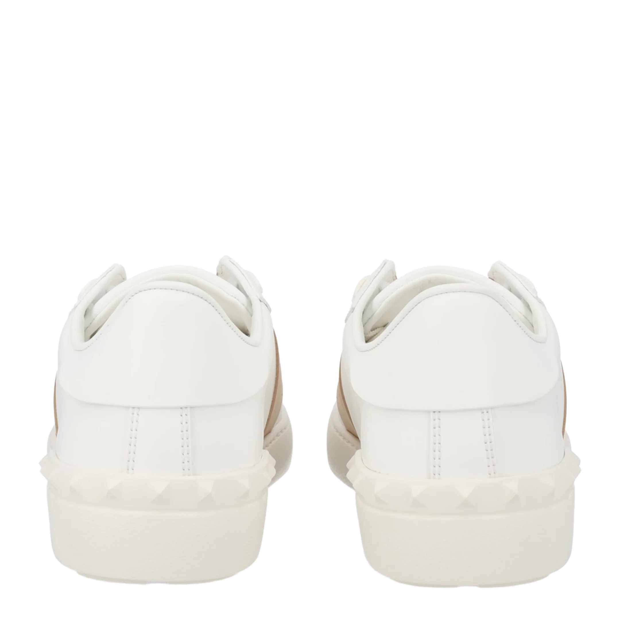 Open Sneaker in Smooth Leather - White - Image 3