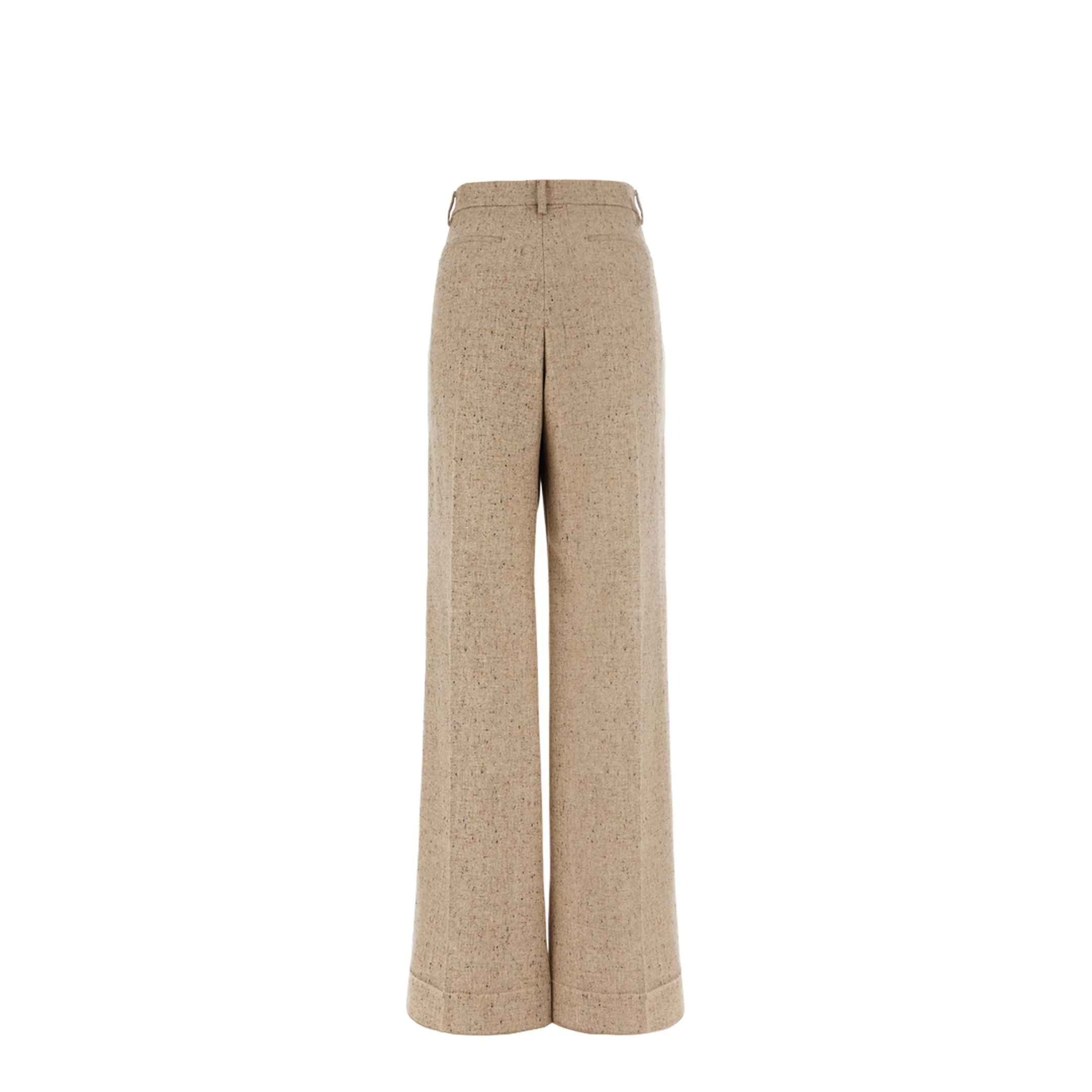 Palazzo Trousers in Bottonato Natté - Image 3