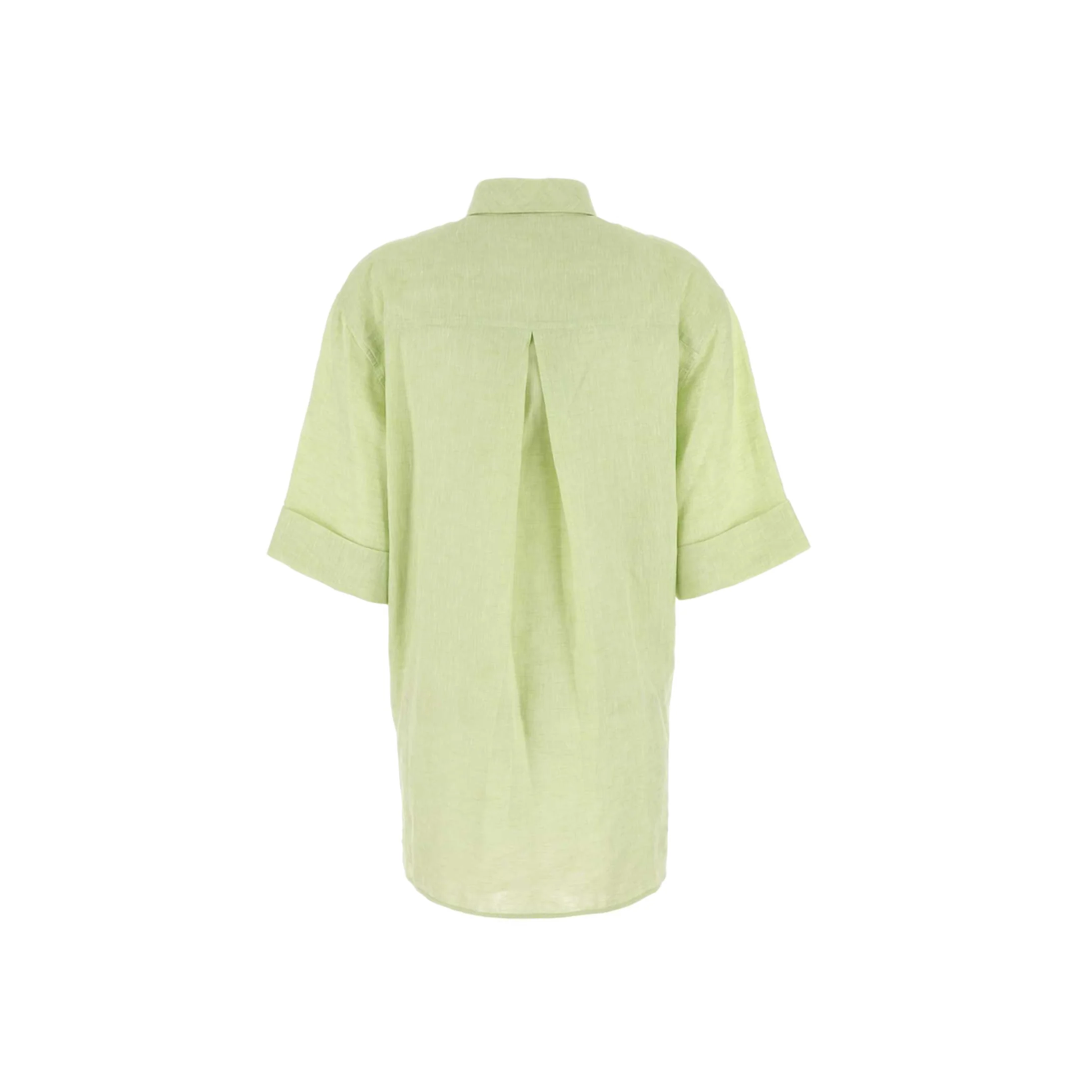 Pastel Green Linen Blouse - Image 4