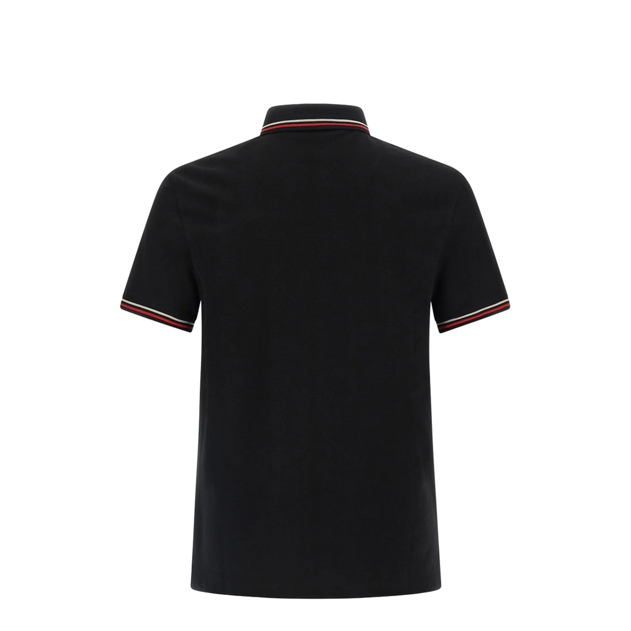 Cotton Piqué Polo Shirt - Black - Image 2