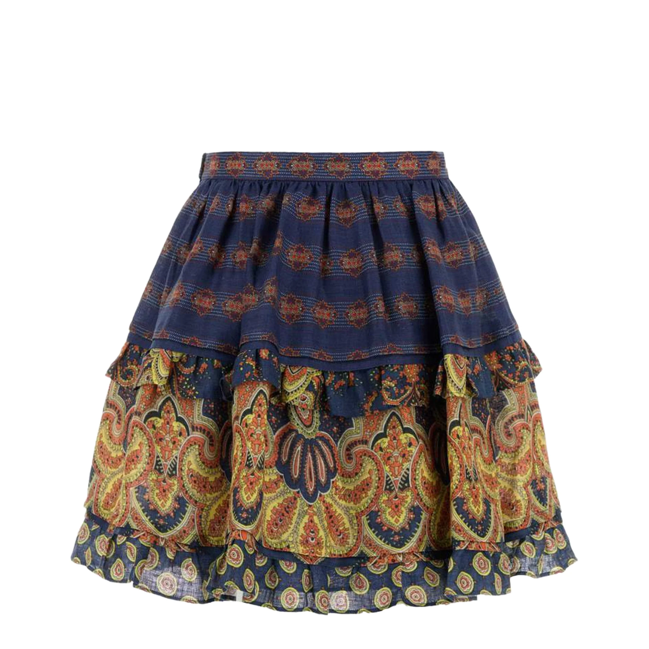 Printed Linen Skirt - Image 2