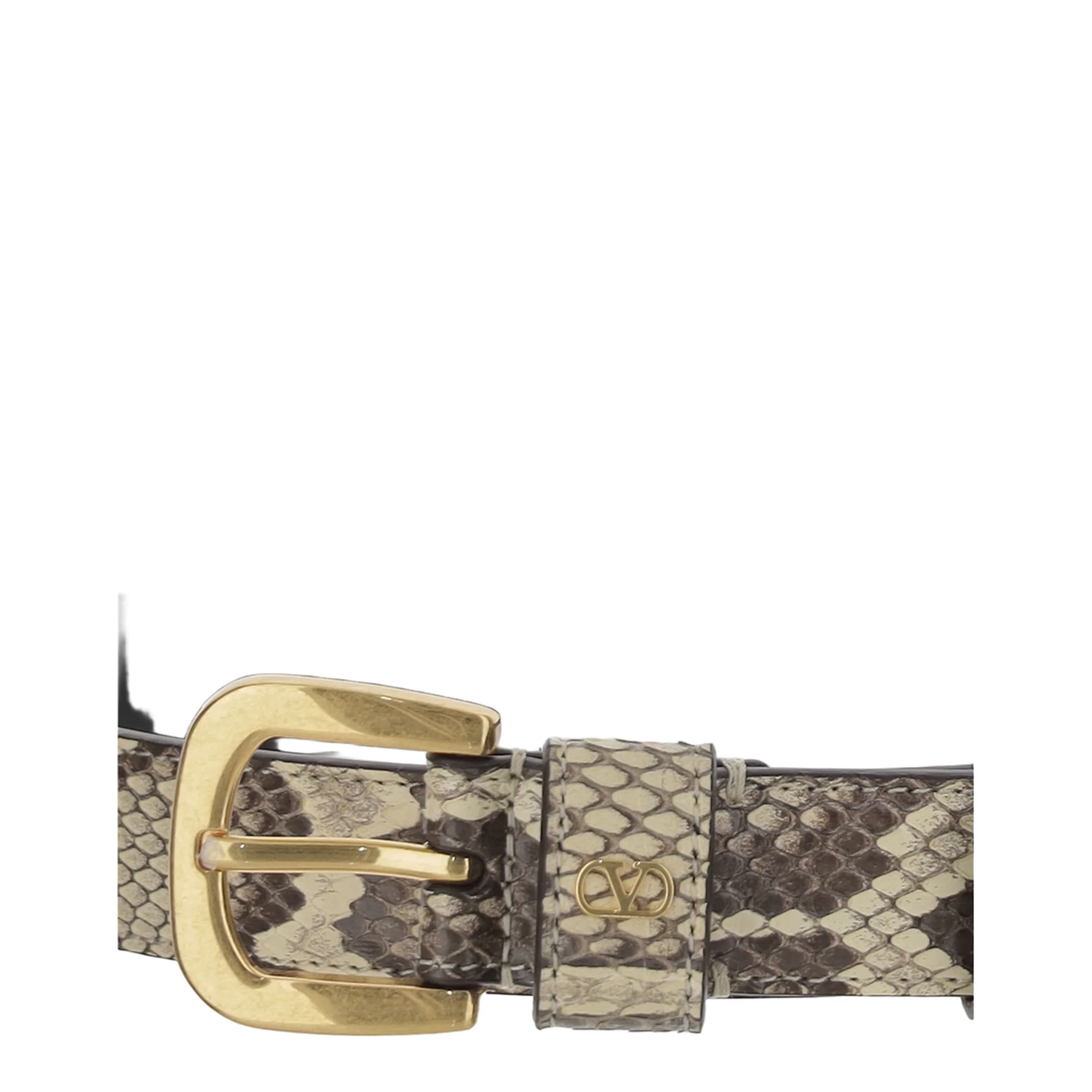 Python Pattern Belt Beige - Image 3
