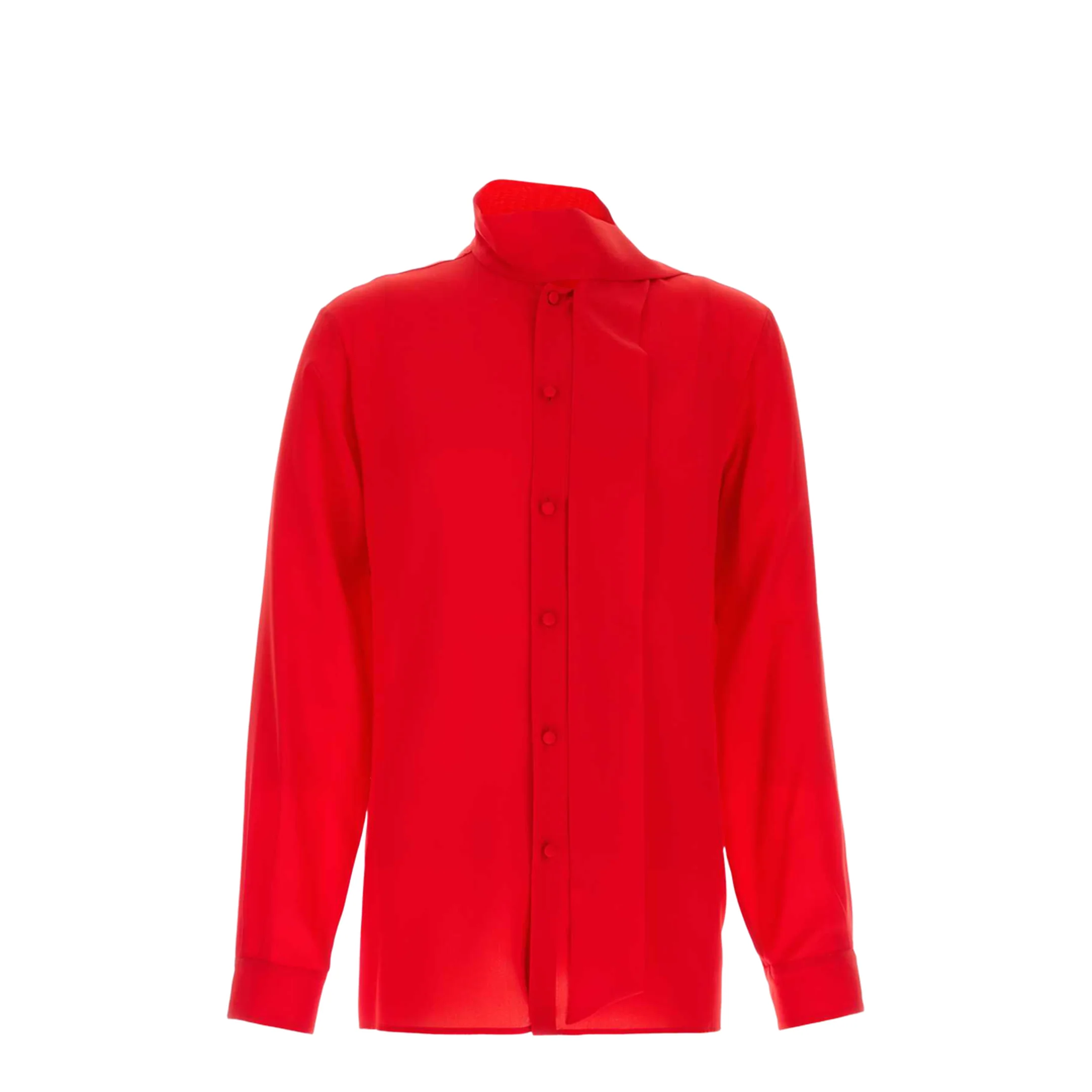 Red Crepe Shirt - Image 3