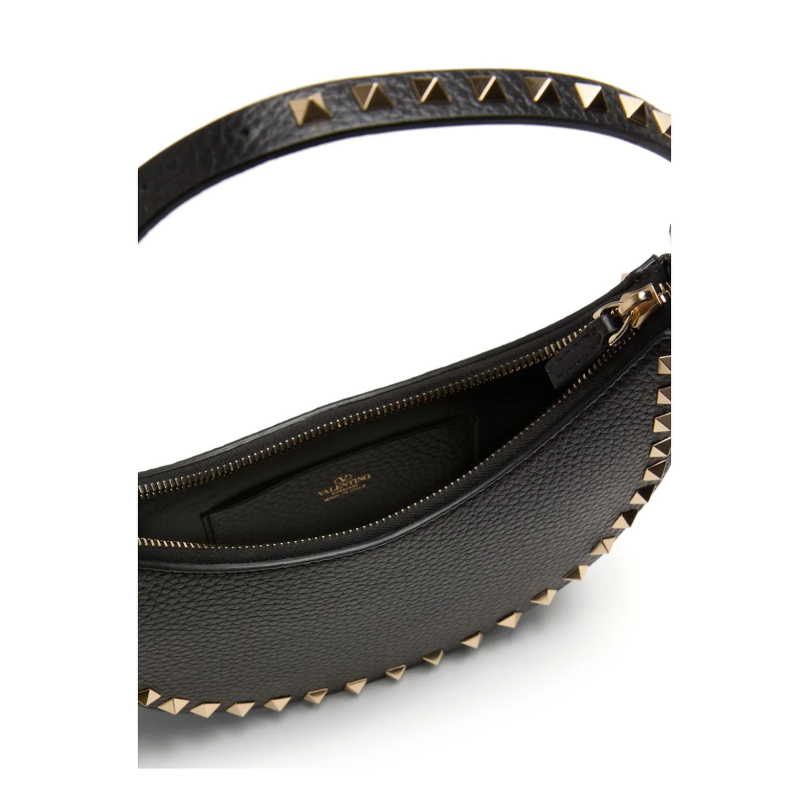 Rockstud Mini Leather Hobo Bag - Image 3