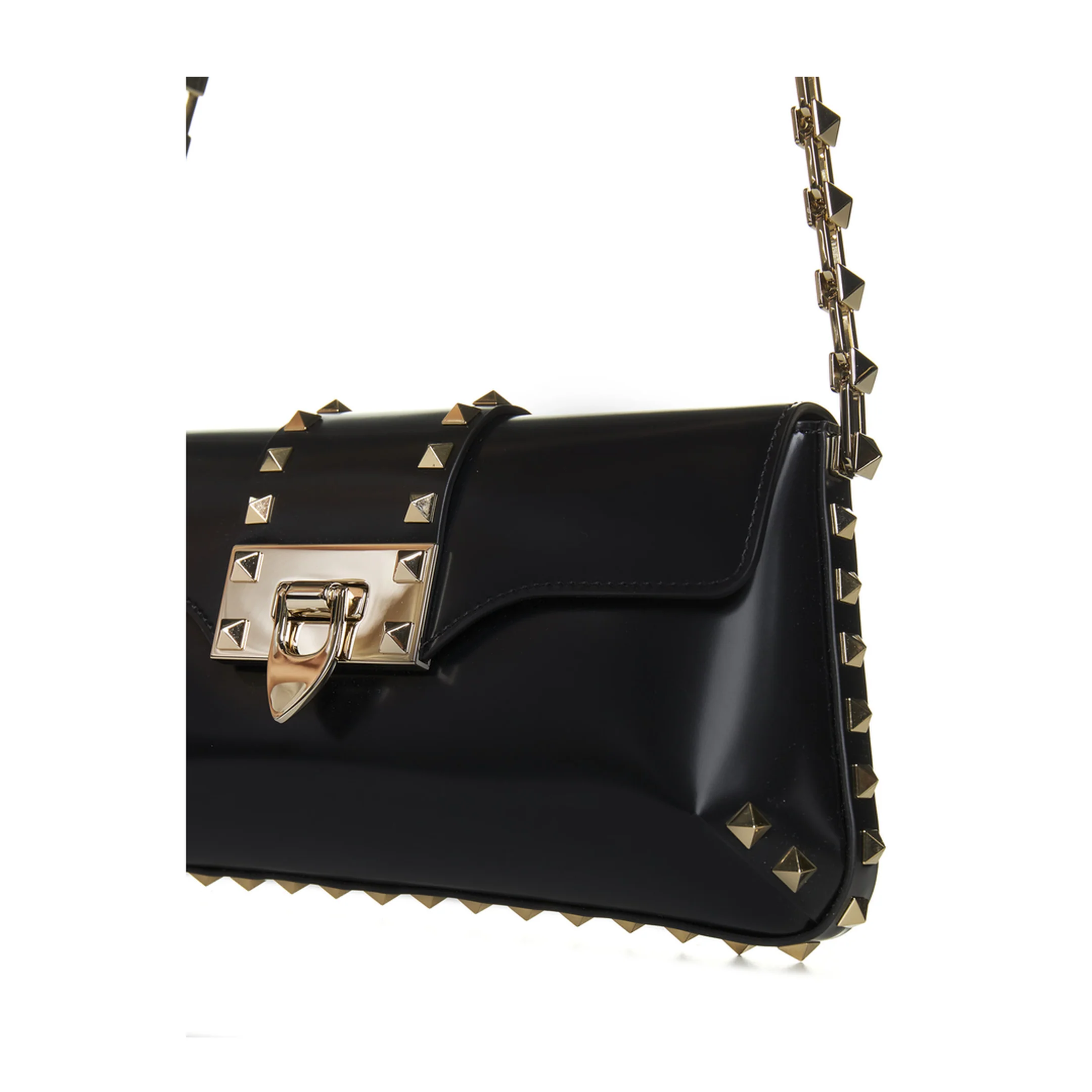 Garavani Rockstud Shoulder Bag in Brushed Leather - Image 4