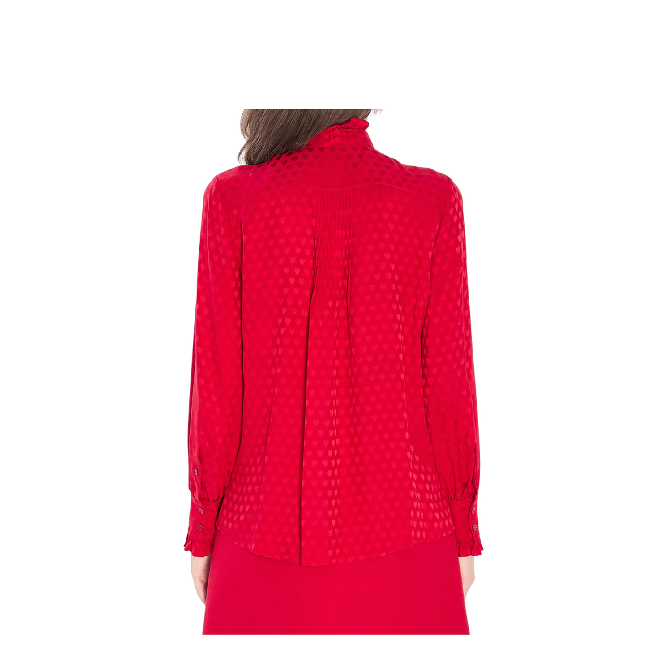 Silk Shirt Red - Image 4
