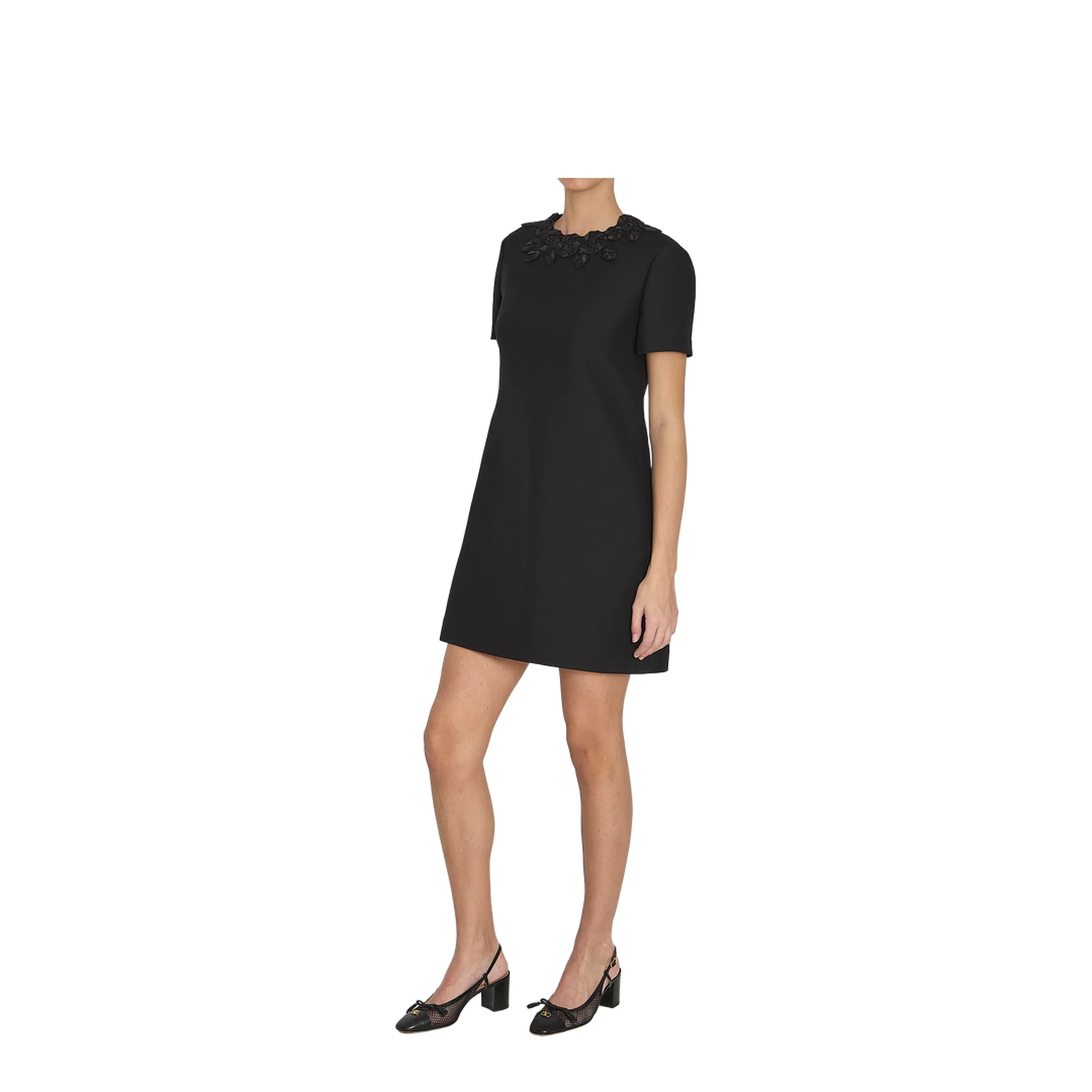 Short Dress with Embroidery - Image 2