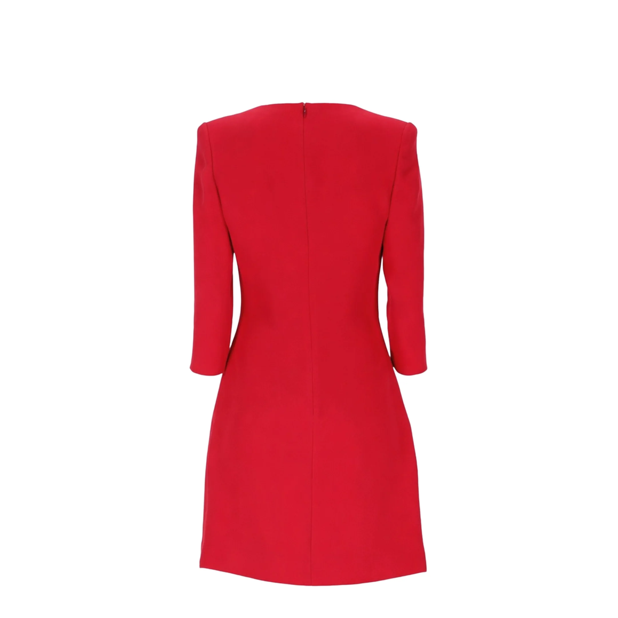Short Silk Dress with Bow - Image 3