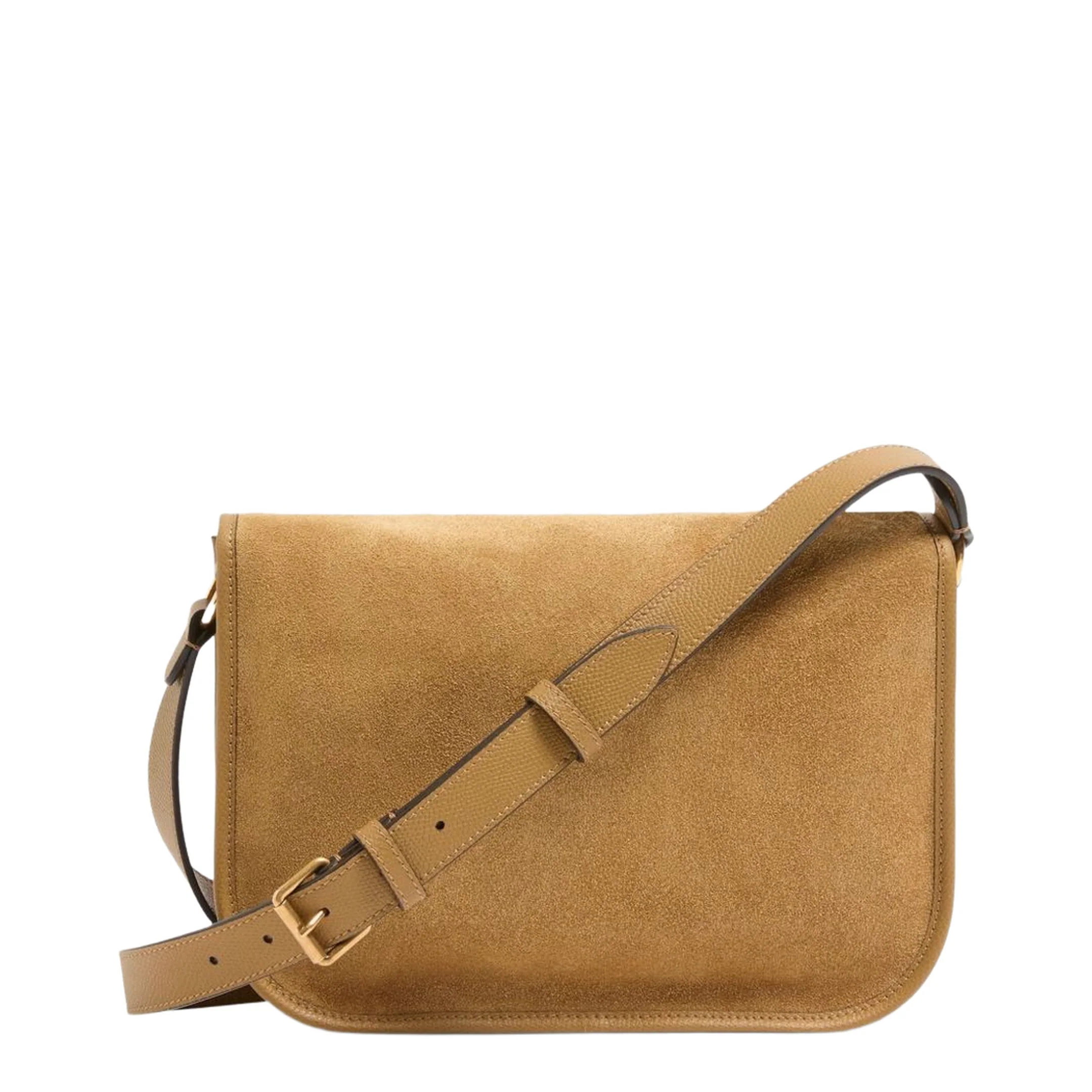 Antibes Suede Shoulder Bag - Beige - Image 2