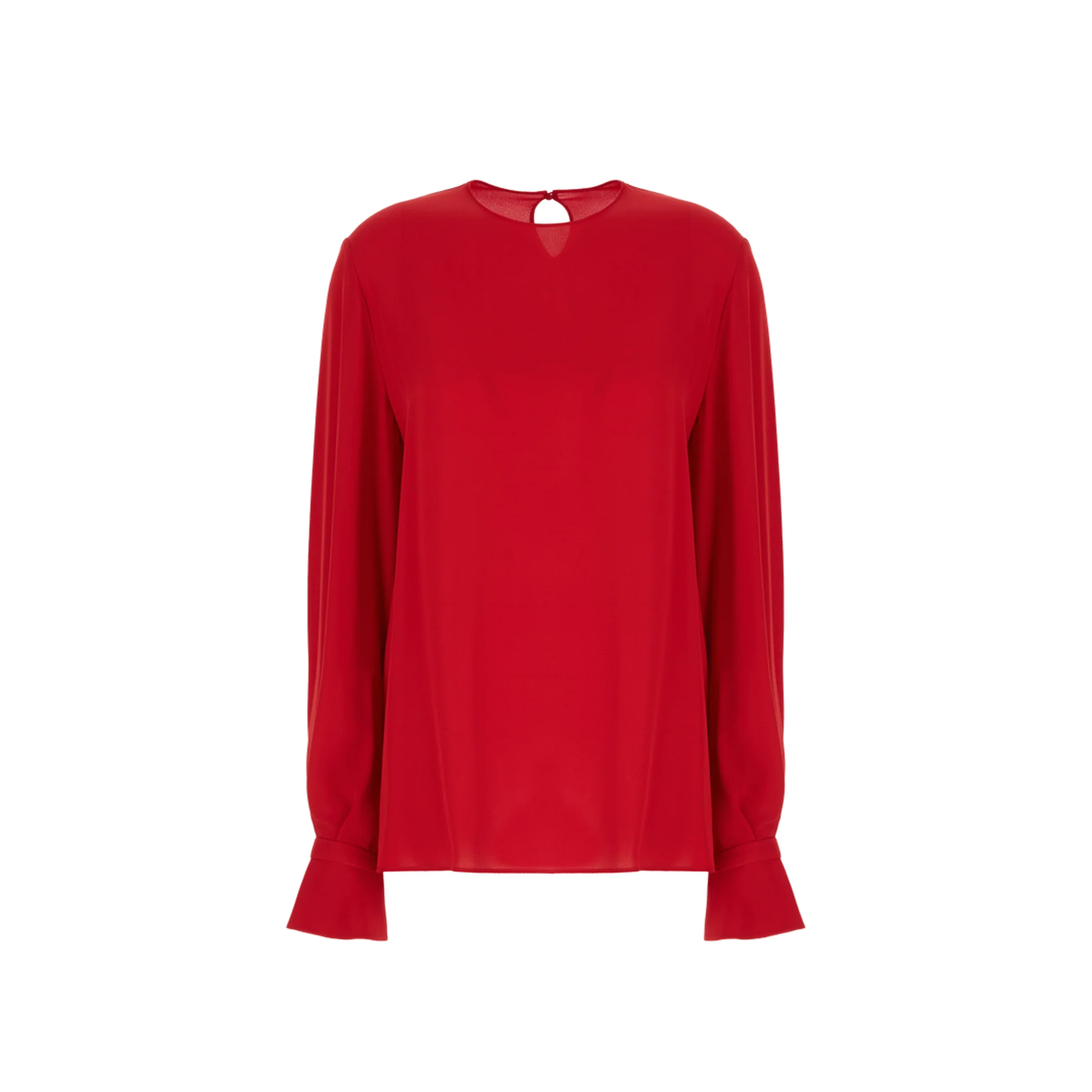 Red Georgette Blouse