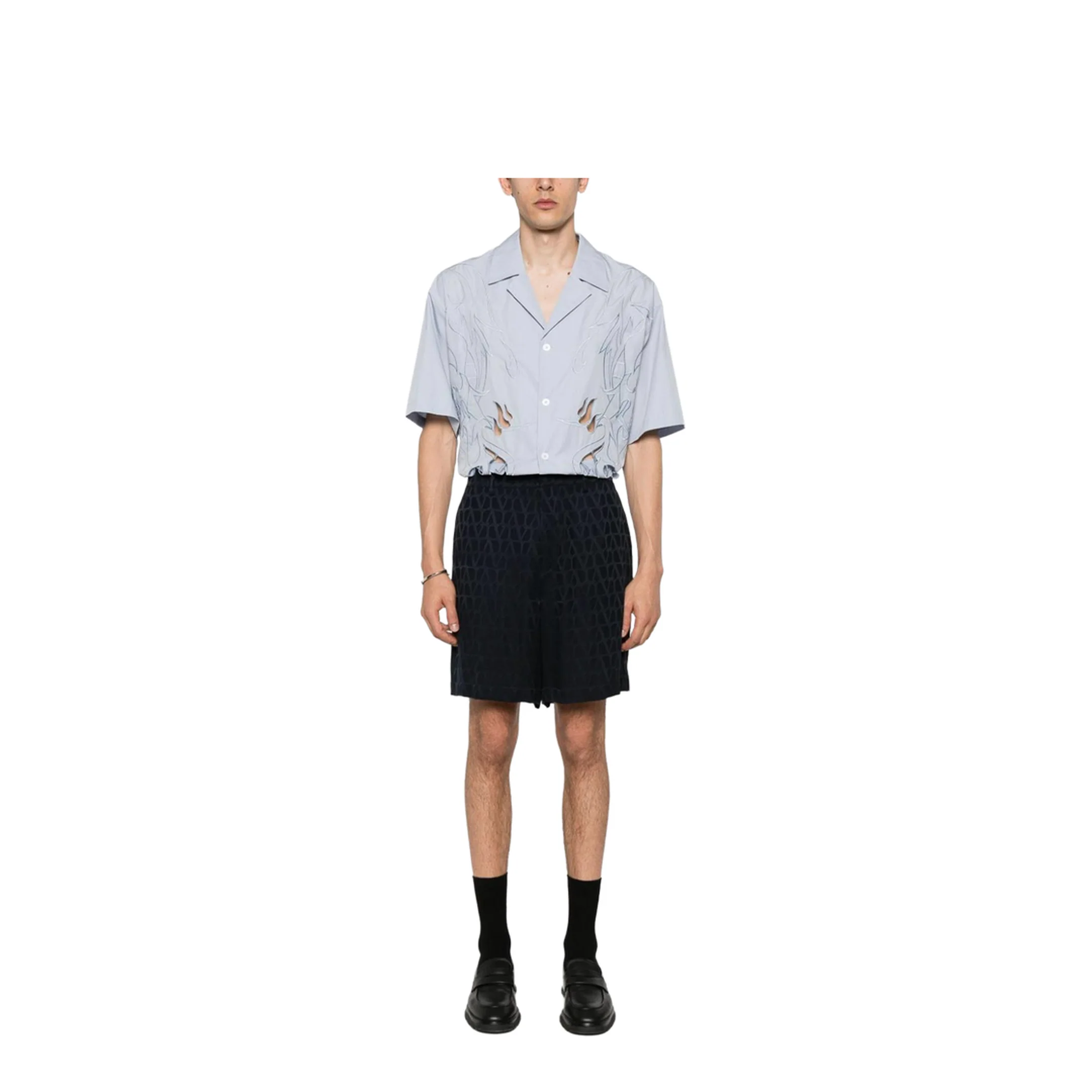 Silk Toile Iconographe Bermuda Shorts - Image 4