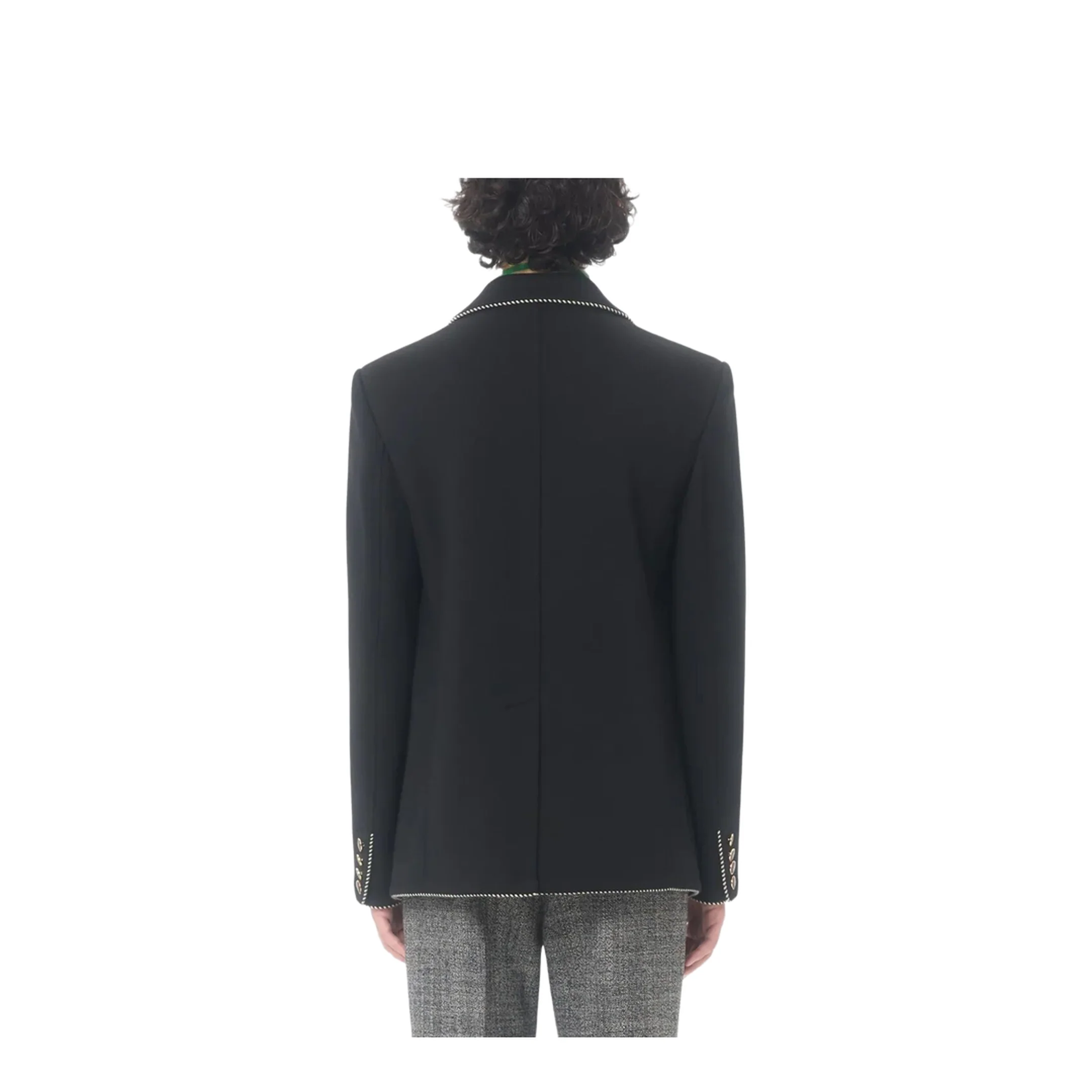 Single-Breasted Blazer - Black - Image 4